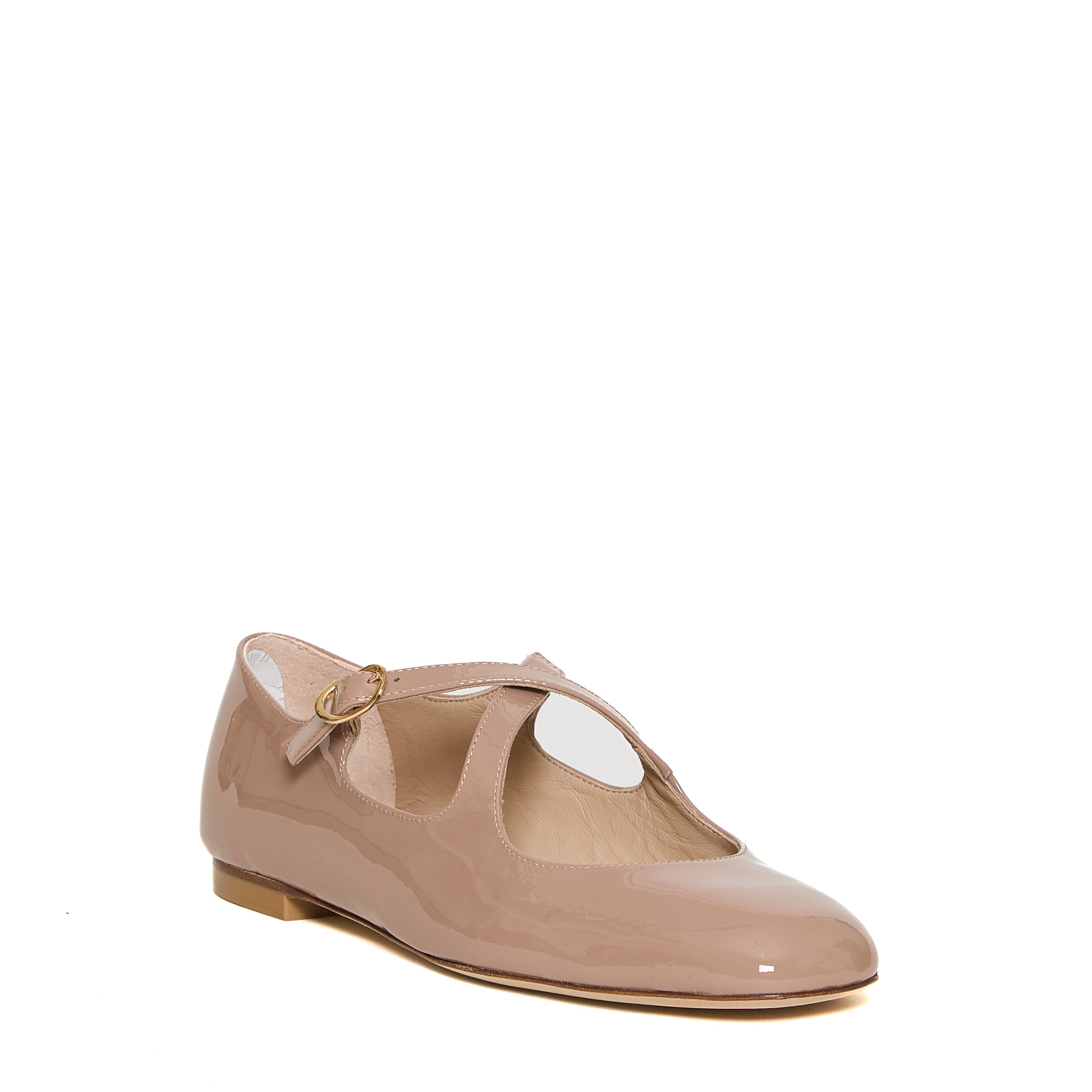 STUART WEITZMAN Elegant Patent Leather Ballerina Flats