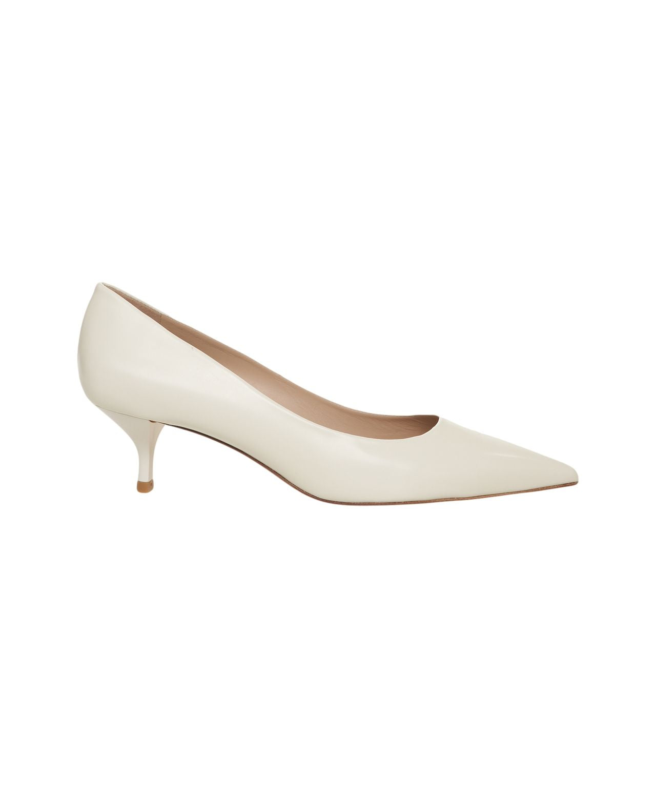 STUART WEITZMAN Elegant Pointed Toe Kitten Heel Pumps