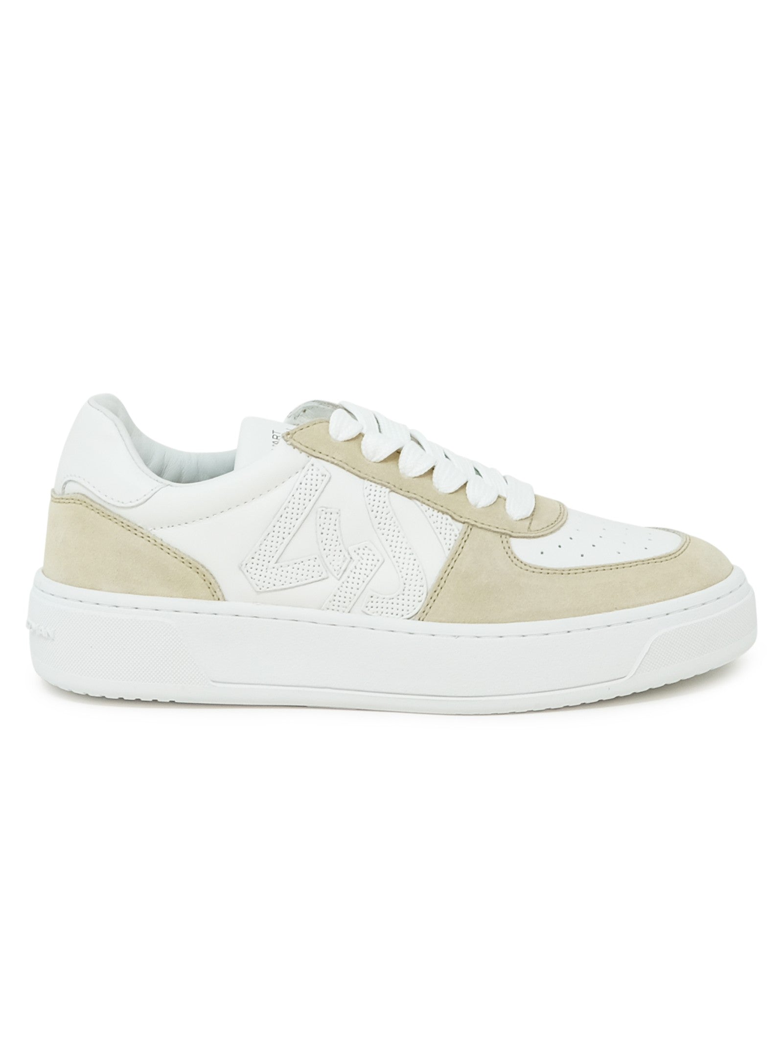 STUART WEITZMAN Elegant Leather Courtside Monogram Sneakers for Women
