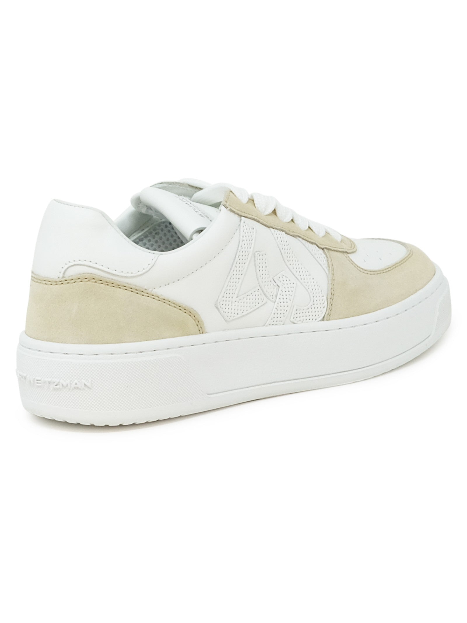 STUART WEITZMAN Elegant Leather Courtside Monogram Sneakers for Women