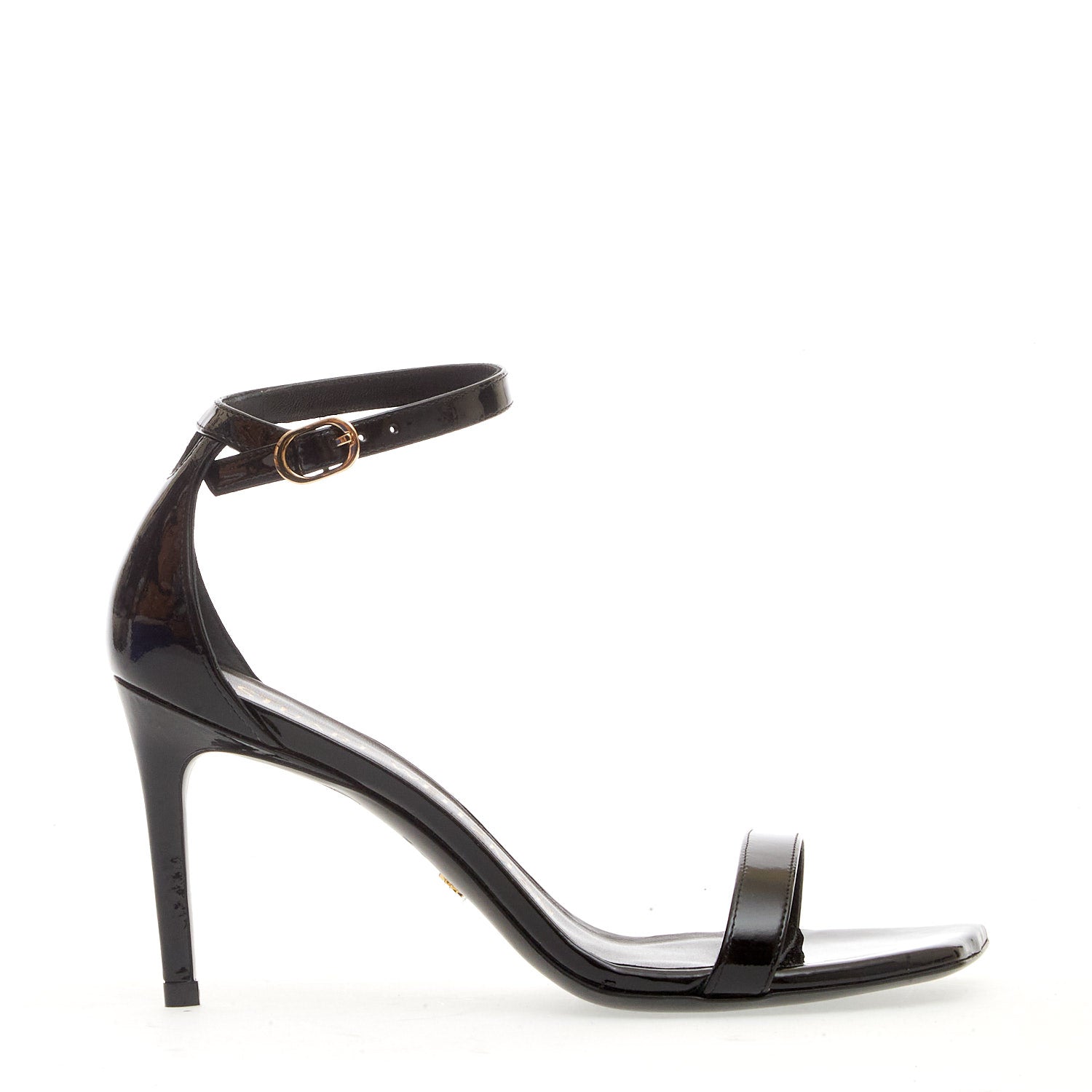 STUART WEITZMAN Elegant Patent Leather Sandals with 85mm Heel