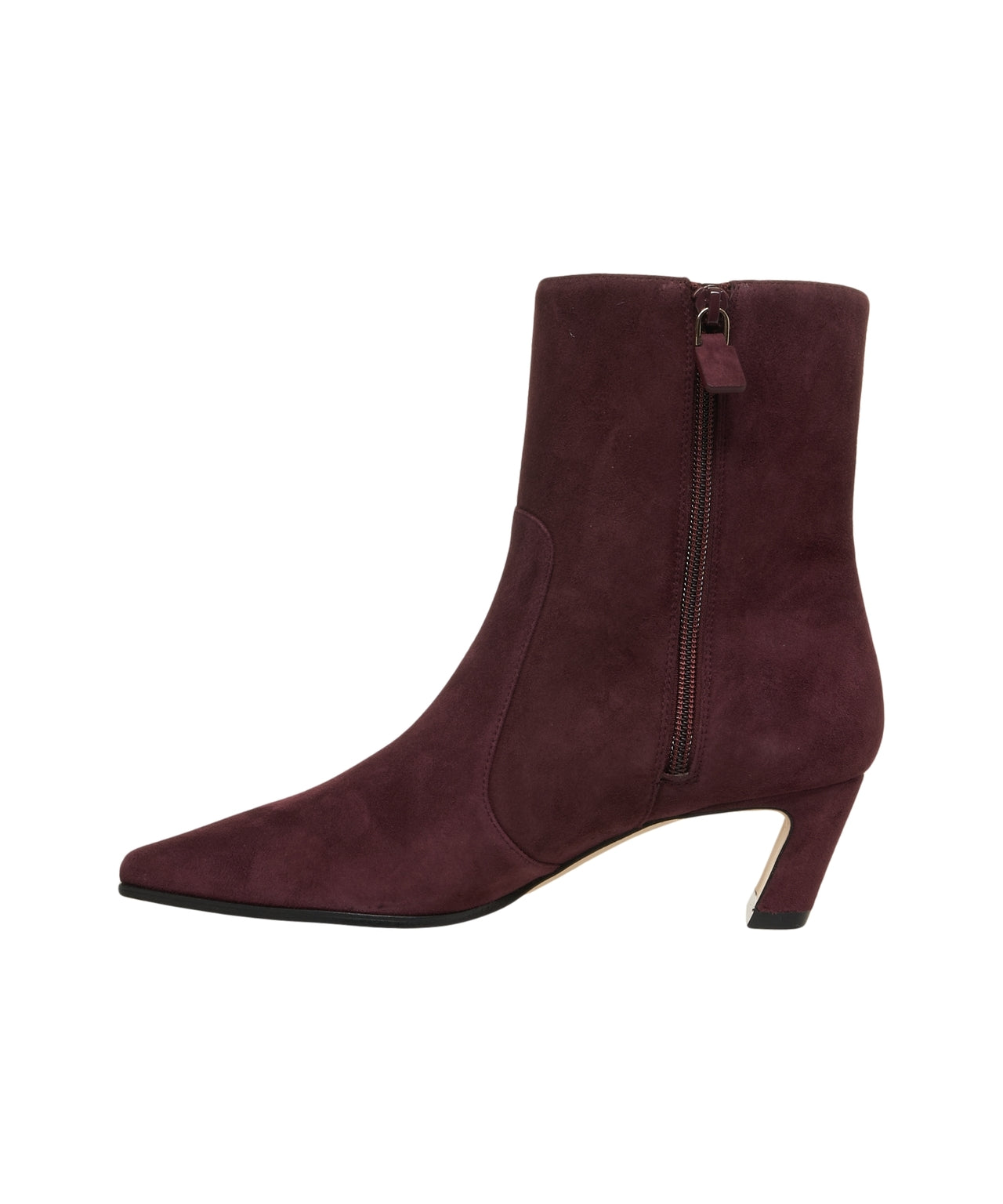 STUART WEITZMAN Elegant Ankle Boots with Pointed Toe and Block Heel