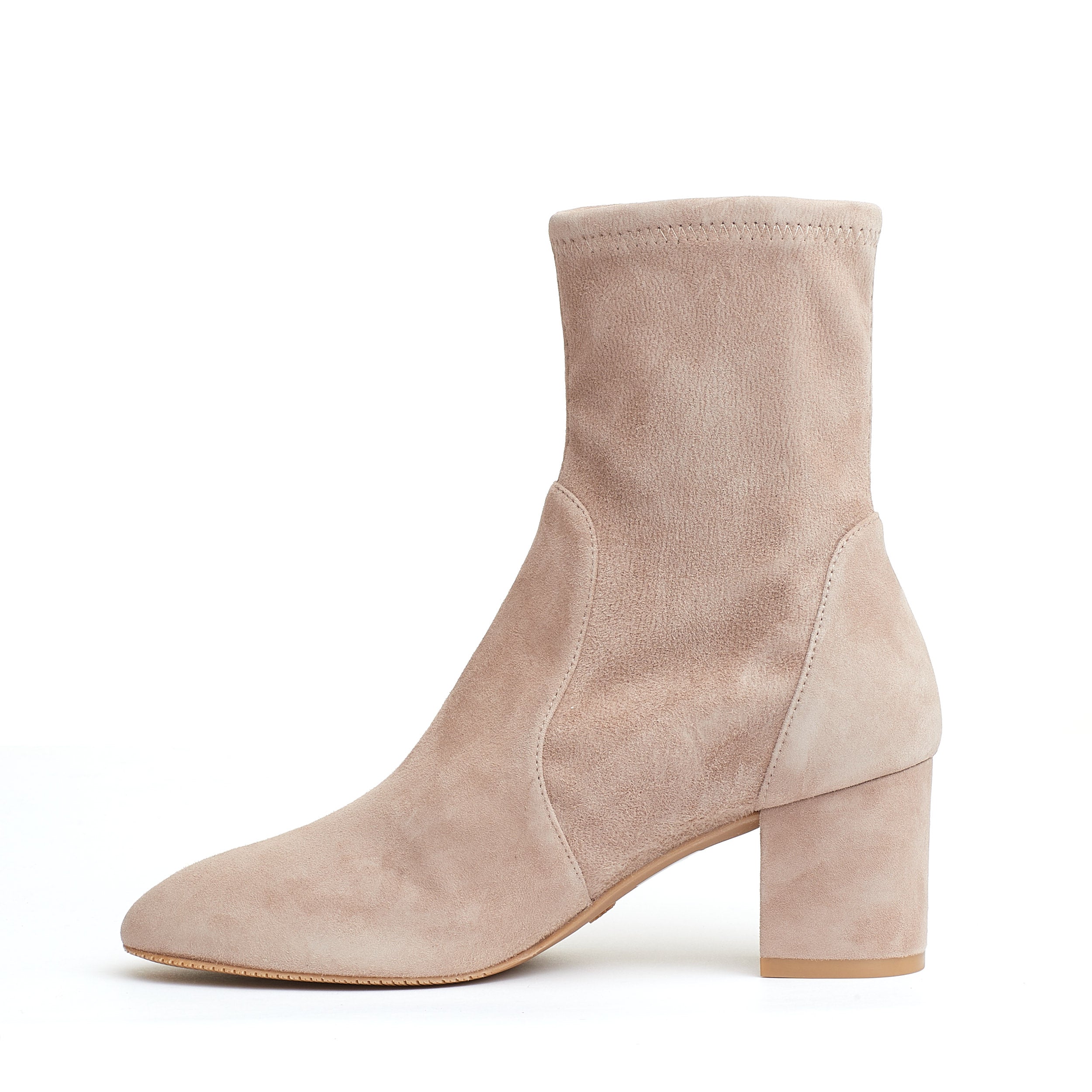STUART WEITZMAN Chic Suede Ankle Boots with 70mm Heels