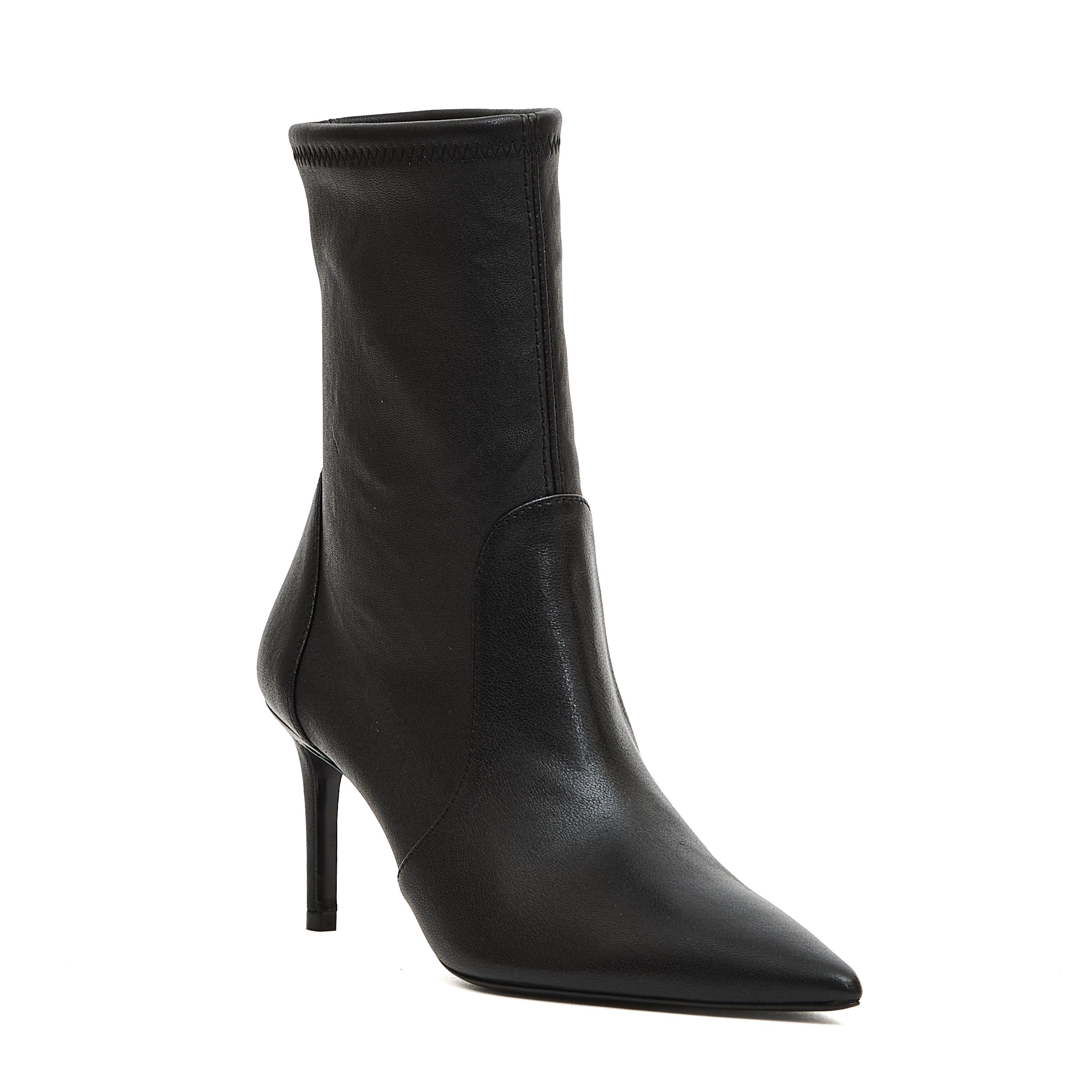 STUART WEITZMAN Mini Stiletto Ankle Boots with Stretch Fit - 75 mm