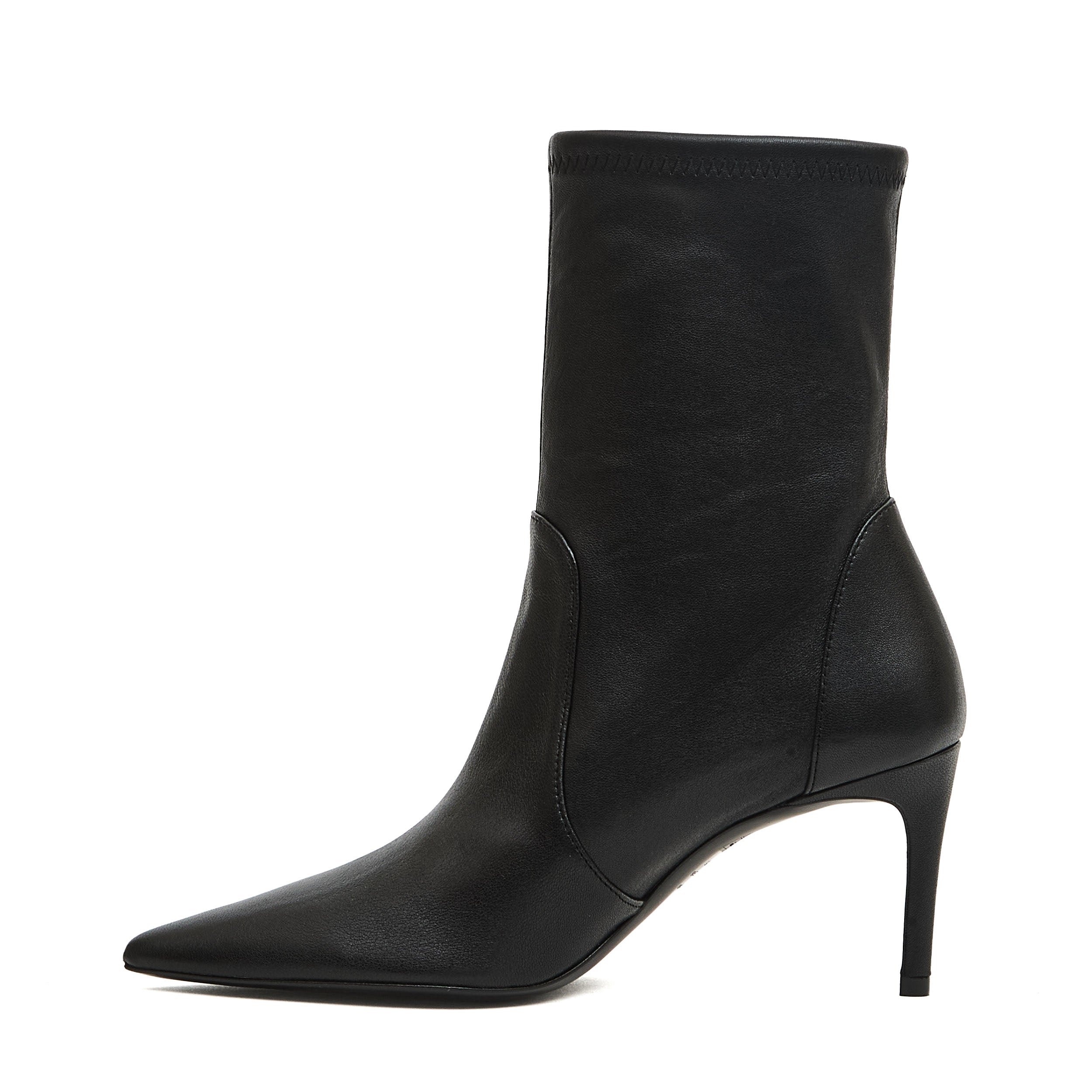 STUART WEITZMAN Mini Stiletto Ankle Boots with Stretch Fit - 75 mm