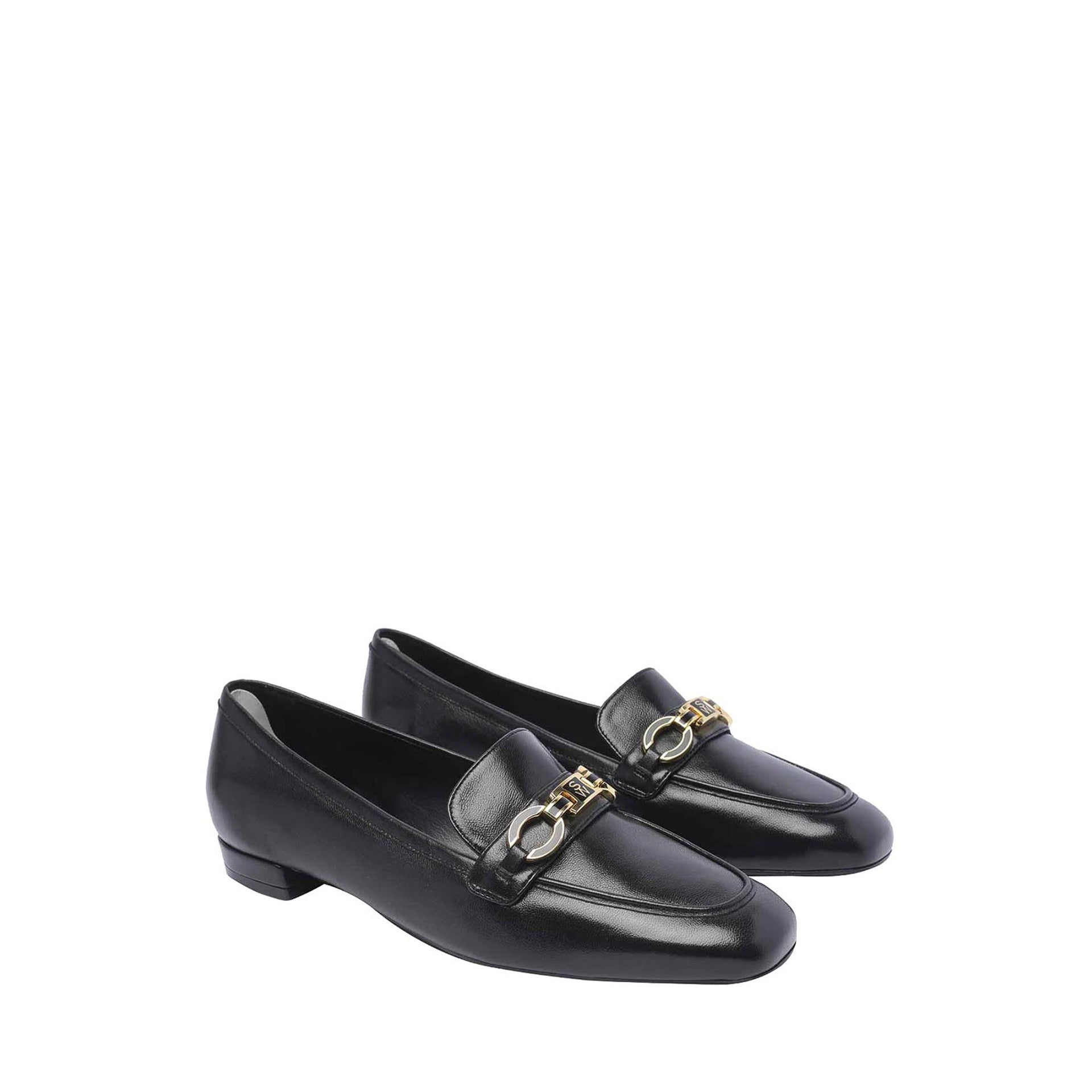 STUART WEITZMAN Signature Square Leather Loafers for Women