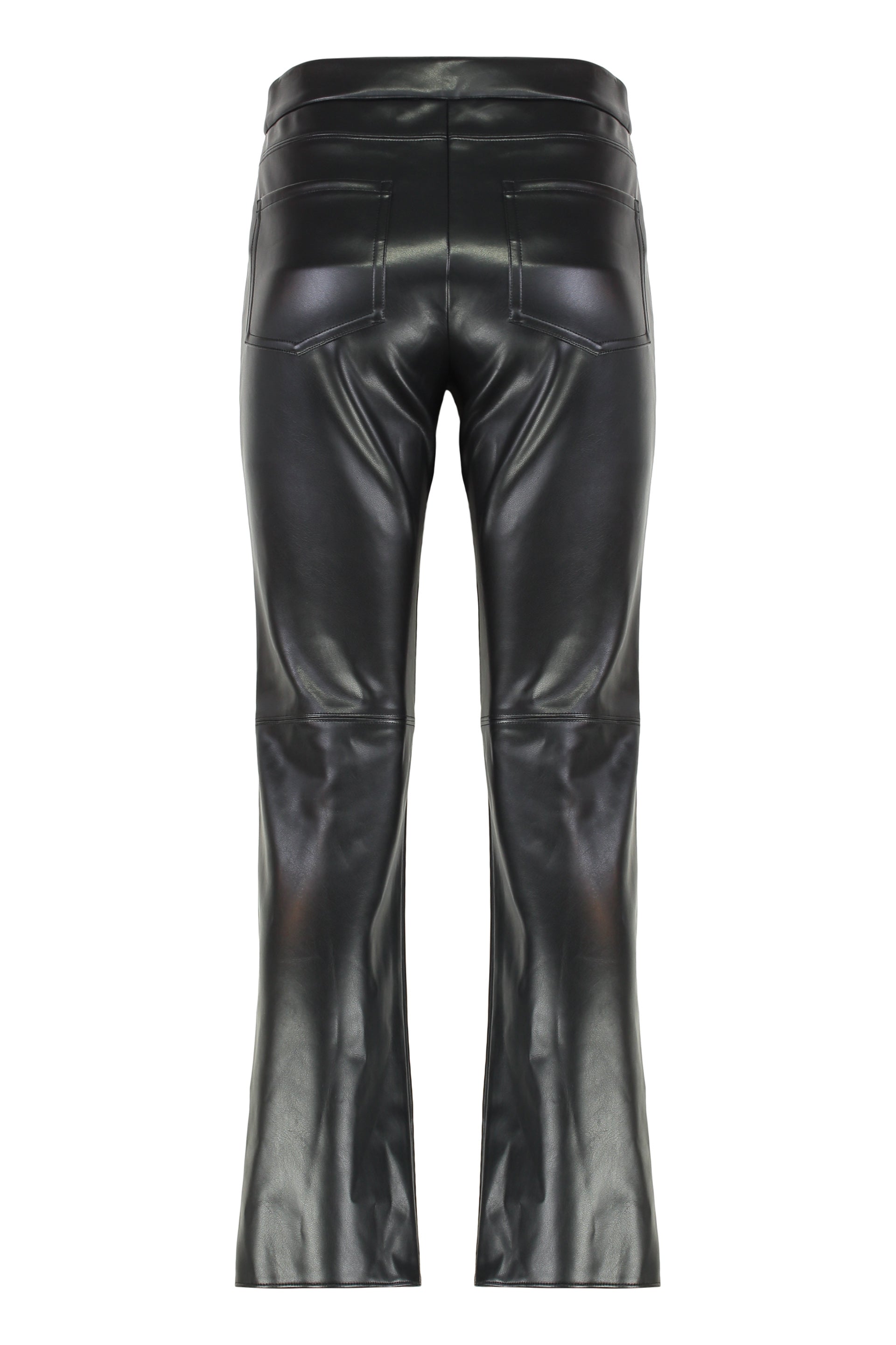 S MAX MARA Sleek Slim Pants in Coated Fabric