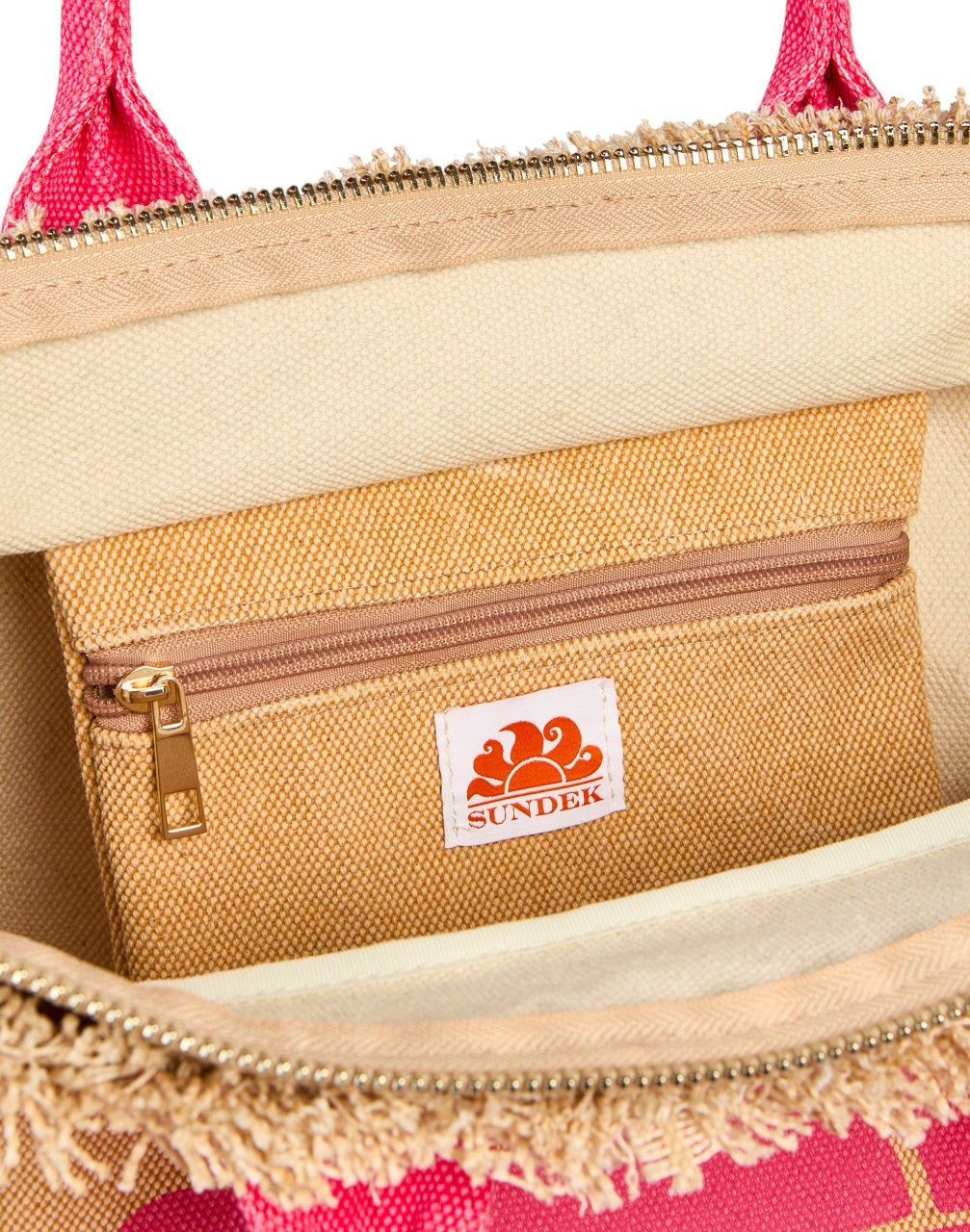 Sundek Beach Handbag with Fringe Detailing (Spacious)
