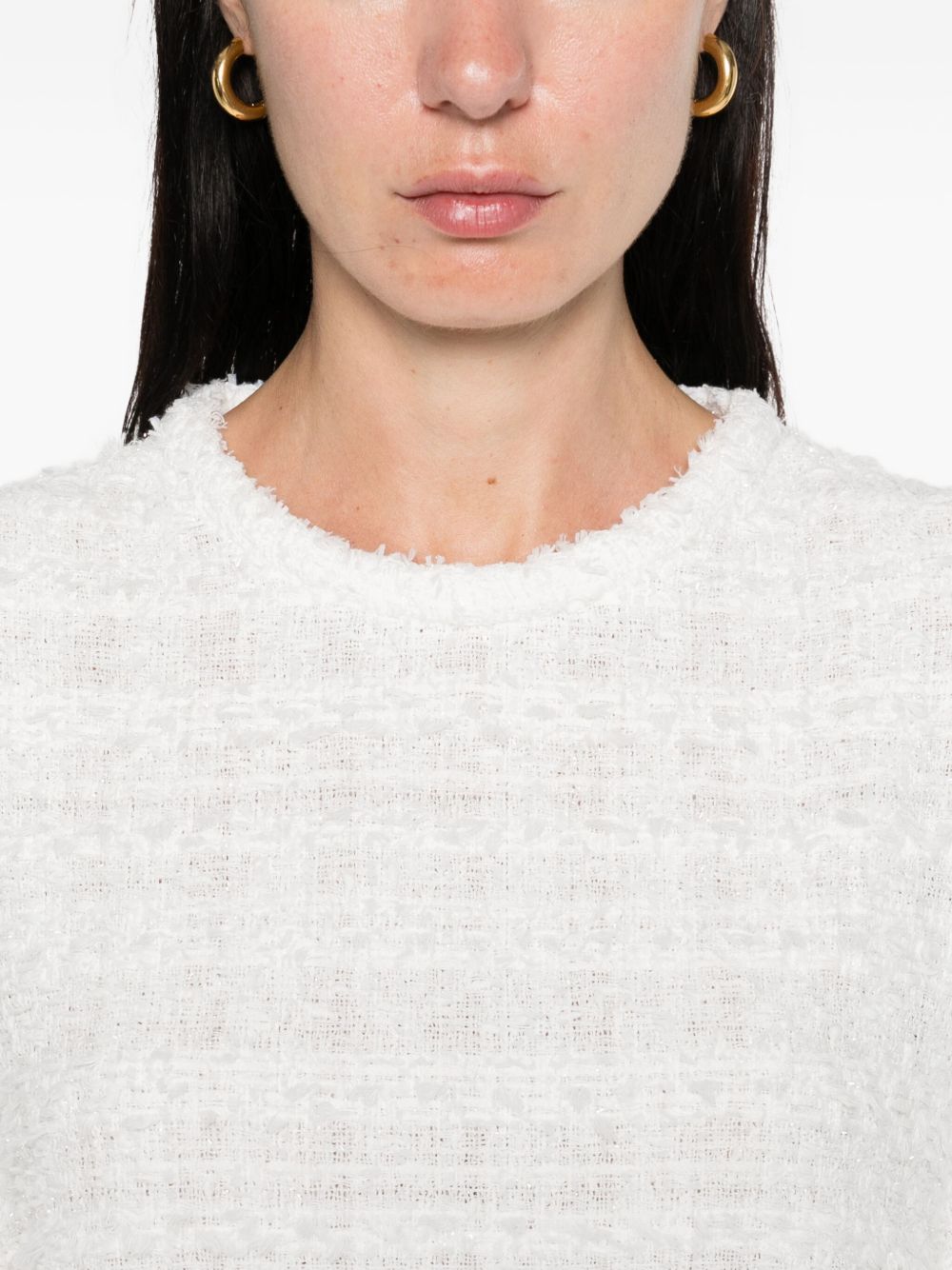 IRO Frayed Edge Round Neck T-Shirt