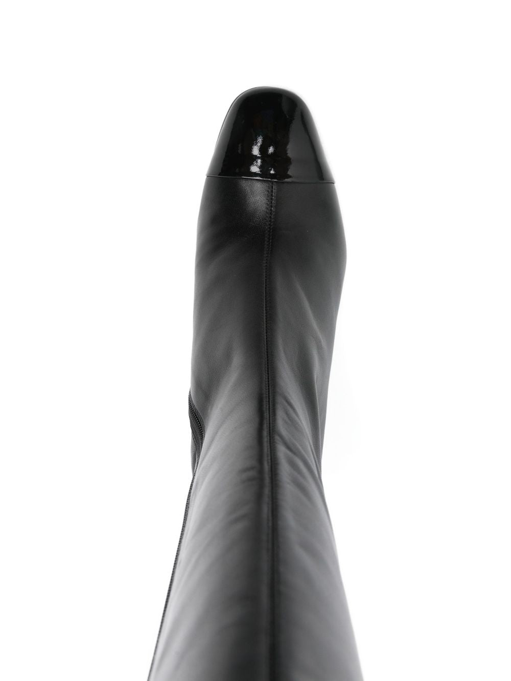 CAREL PARIS Sunrise Leather Boots with Mid Block Heel for Women