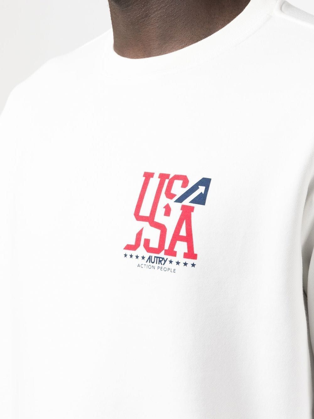 AUTRY Men's Long-Sleeved Crewneck Sweatshirt - Size L