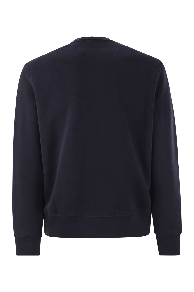 AUTRY Classic Crewneck Cotton Sweatshirt for Men