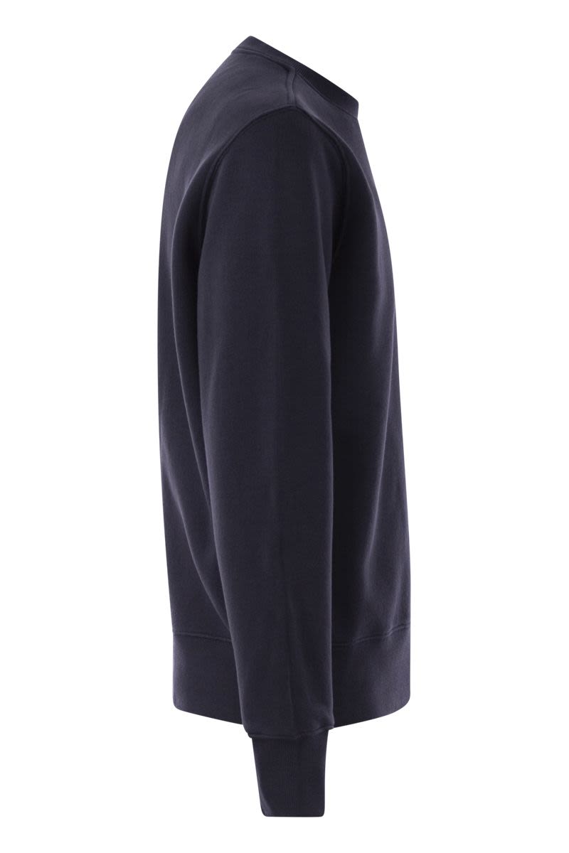 AUTRY Classic Crewneck Cotton Sweatshirt for Men