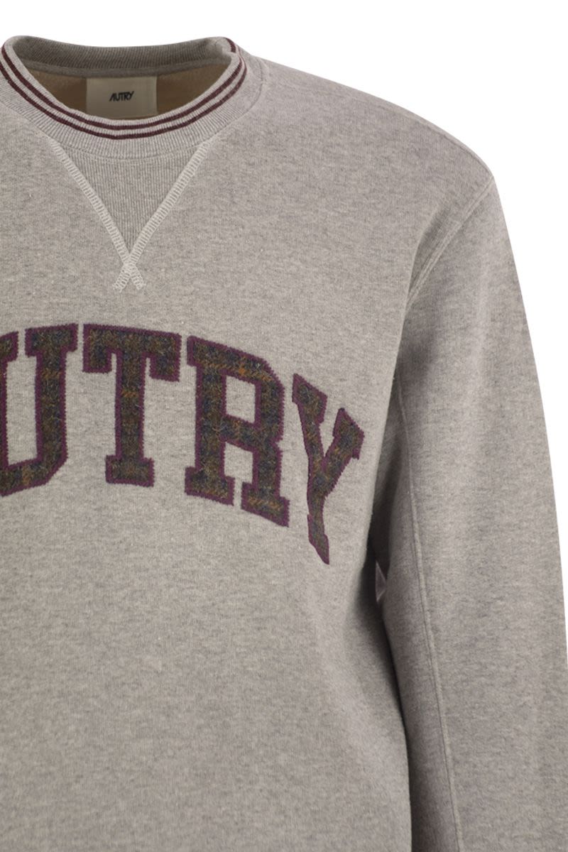 AUTRY Logo Detail Cotton Sweatshirt for Men