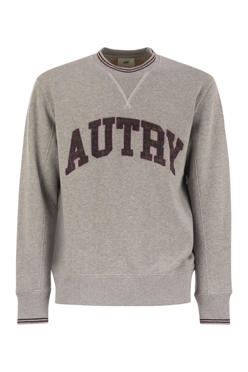 AUTRY Logo Detail Cotton Sweatshirt for Men
