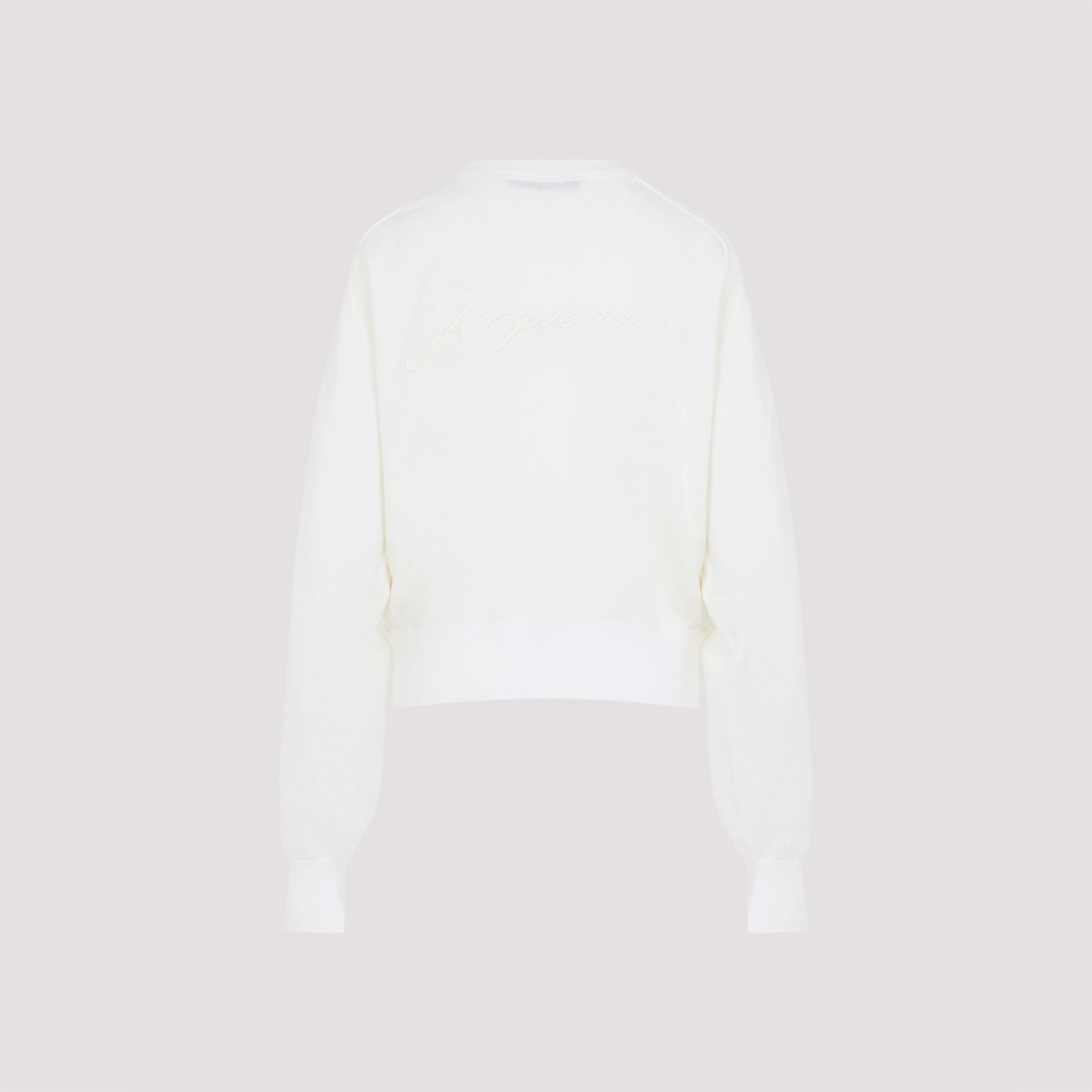 JACQUEMUS Embroidered Cropped Sweater