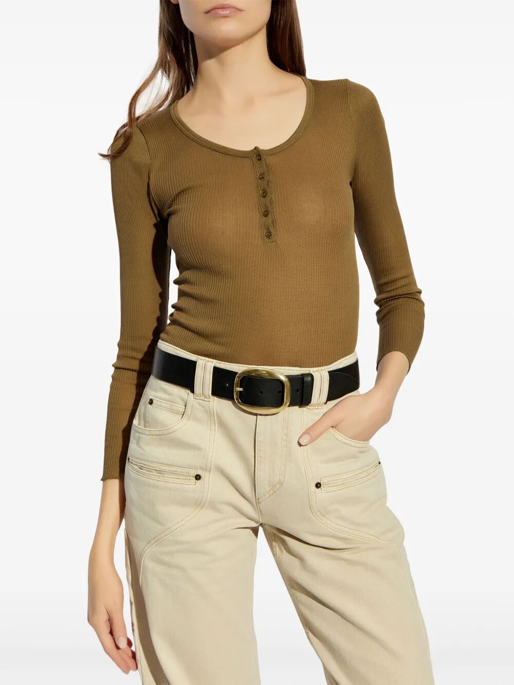 ISABEL MARANT Long Sleeve Cotton Top
