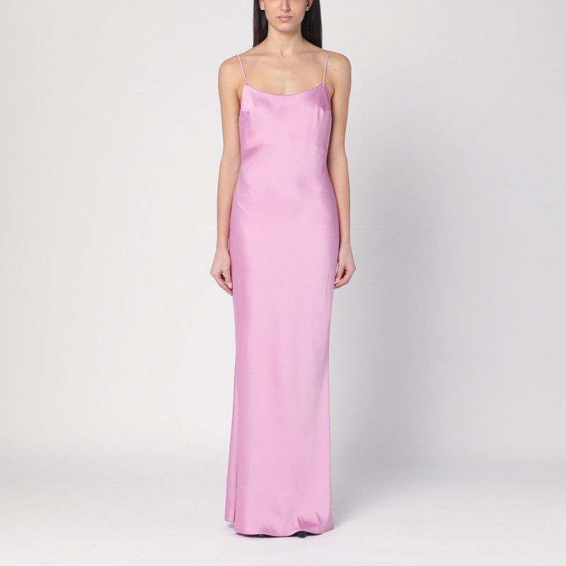 THE ANDAMANE Elegant Back Draping Maxi Dress