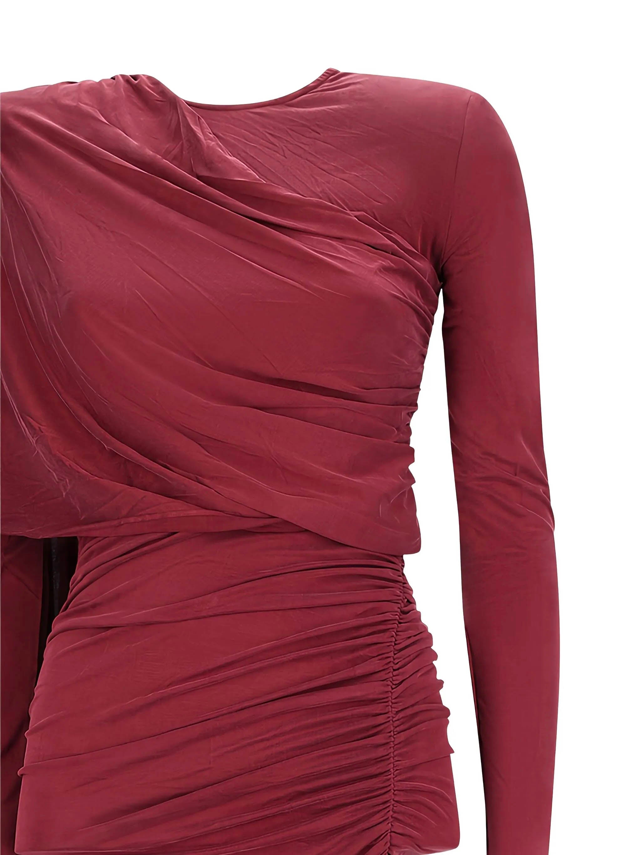 THE ANDAMANE Chic Cape-Style Mini Dress