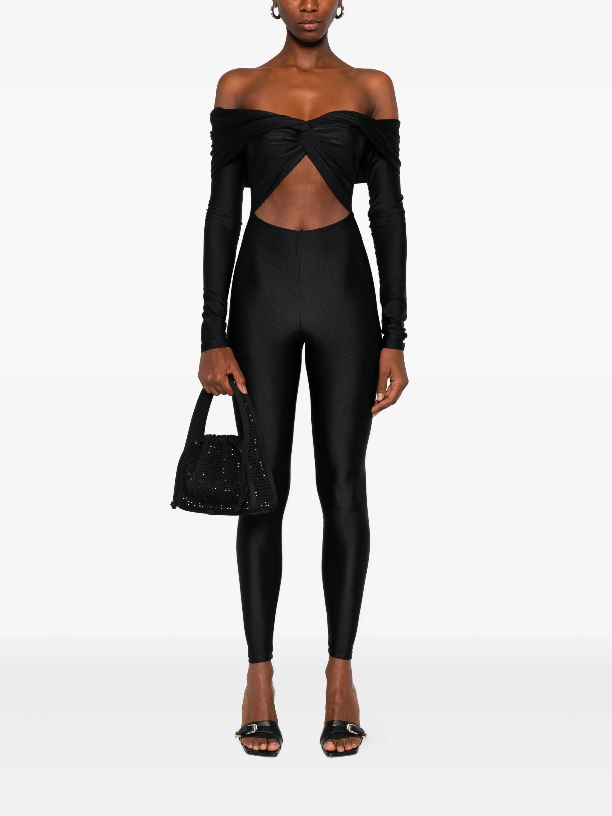 THE ANDAMANE Kendall Front Cut Out Jumpsuit - Size S
