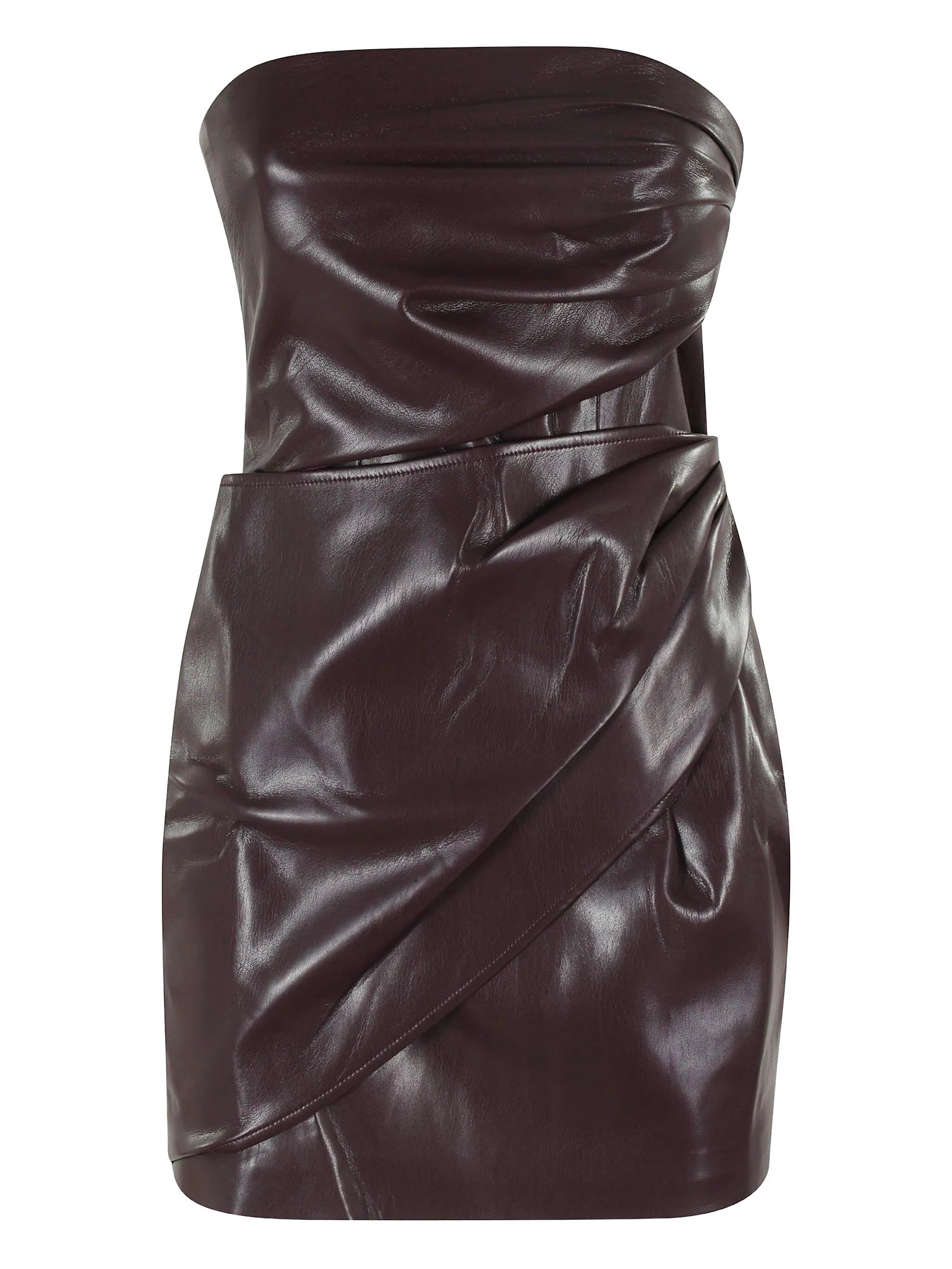 THE ANDAMANE Sleeveless Draped Mini Dress