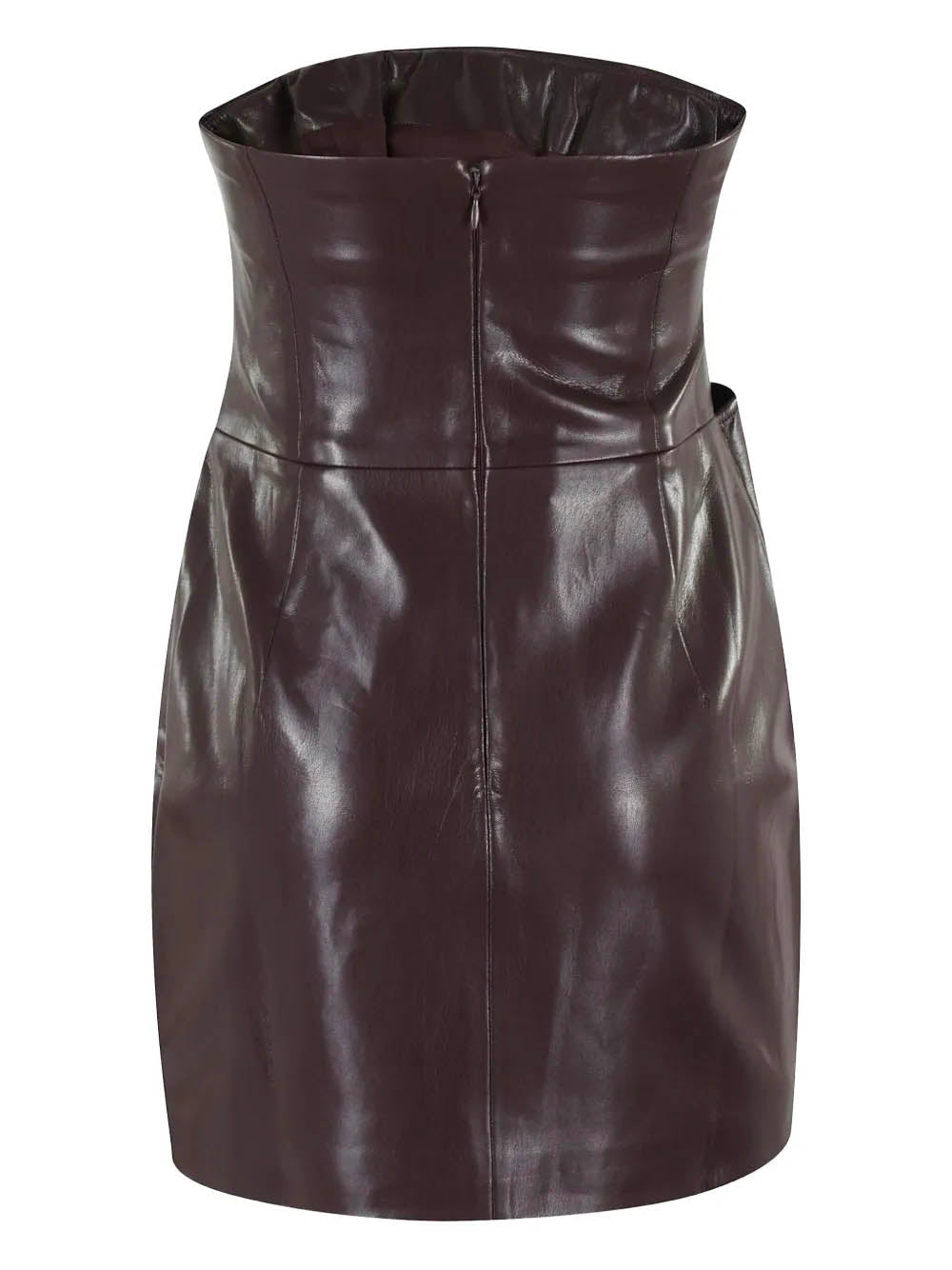 THE ANDAMANE Sleeveless Draped Mini Dress