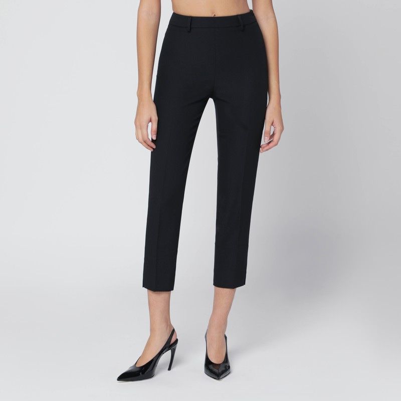 THE ANDAMANE Capri Trousers for Women - Ankle-Length Creased Style