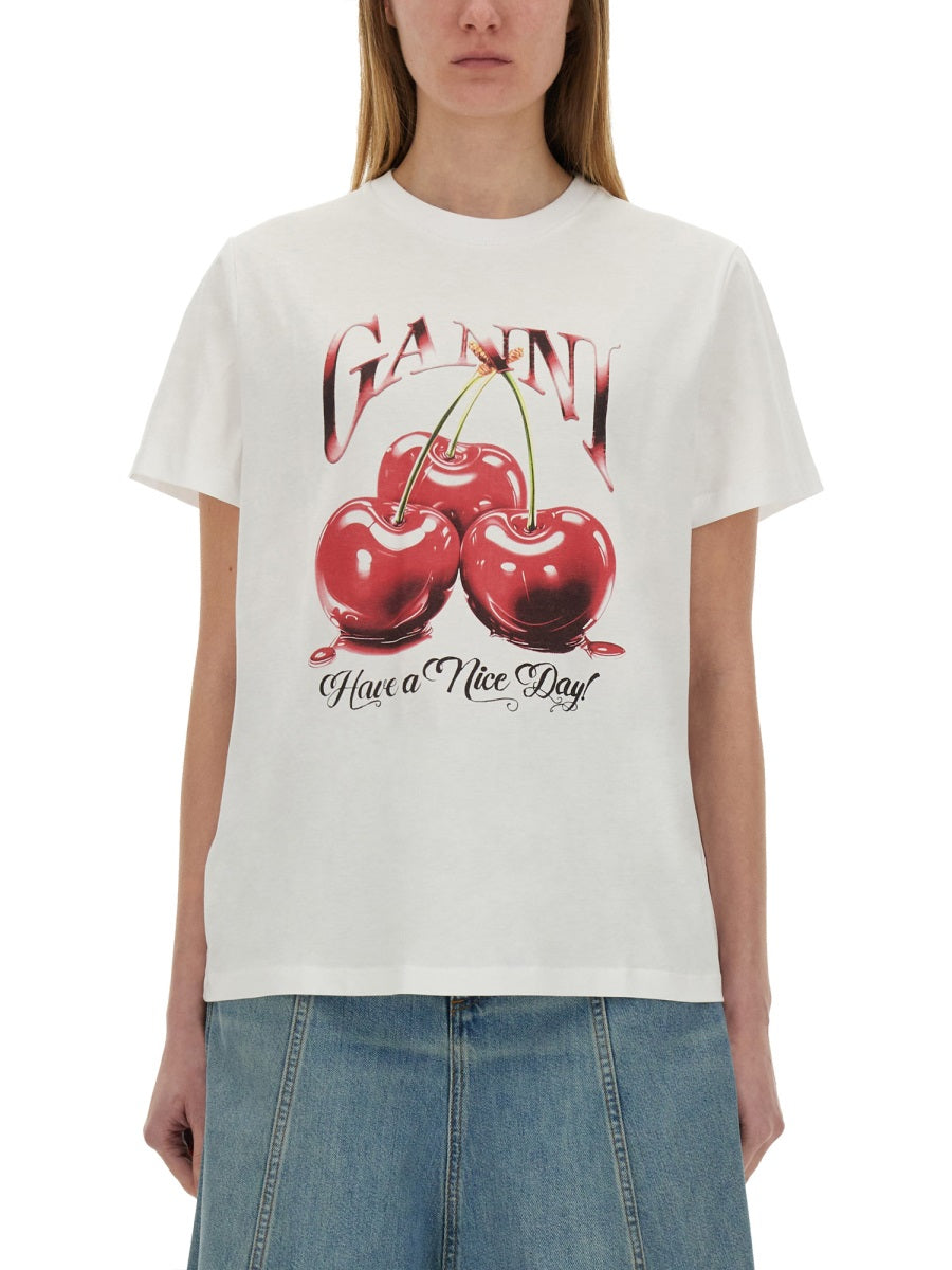 GANNI Relaxed T-Shirt for Women - Size S