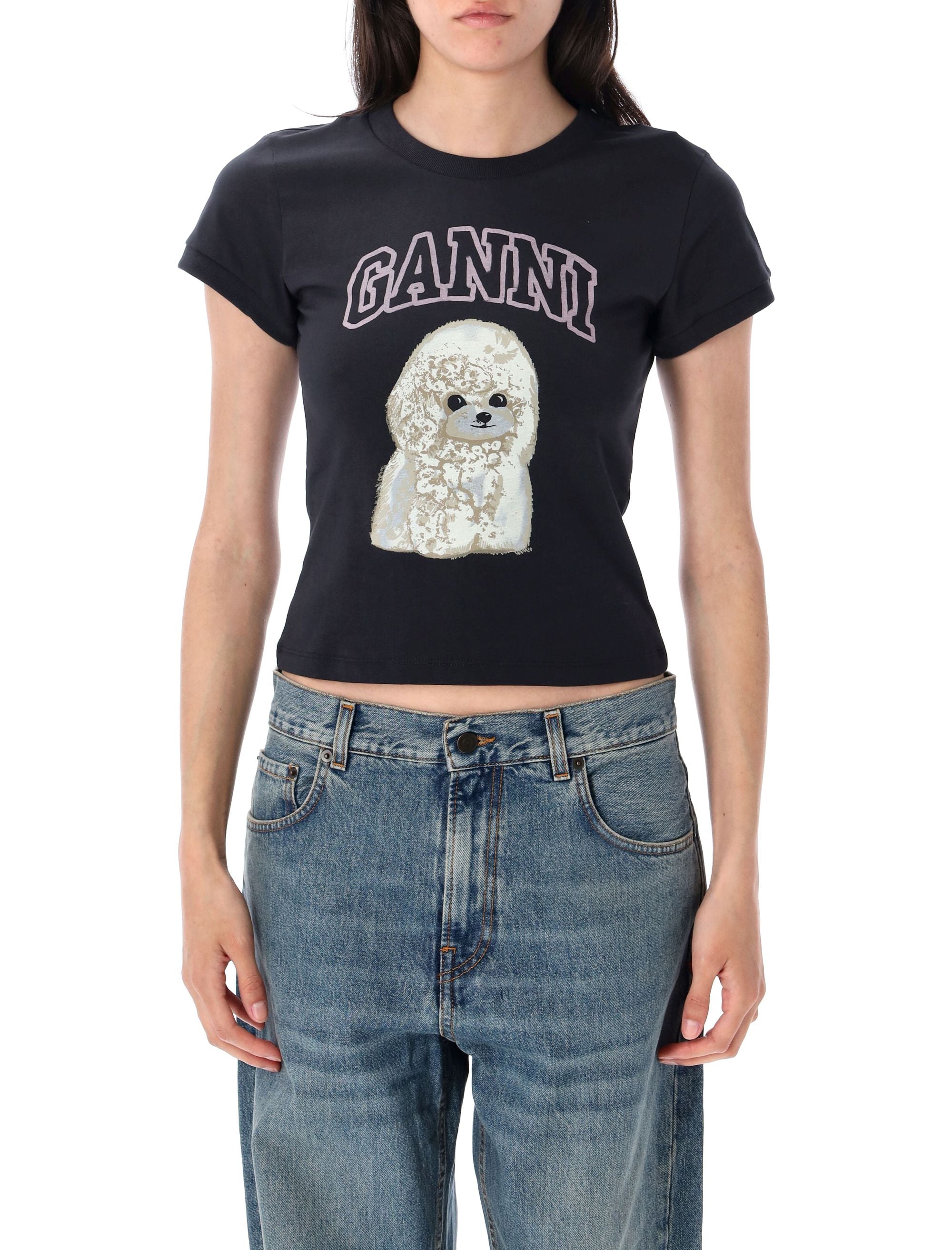 GANNI Poodle Graphic T-Shirt