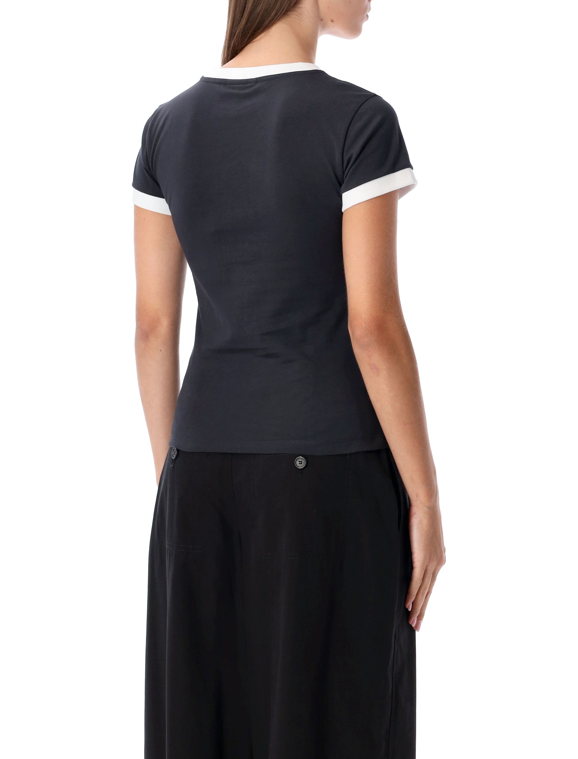 GANNI Mini Cropped Teddy Cotton T-Shirt