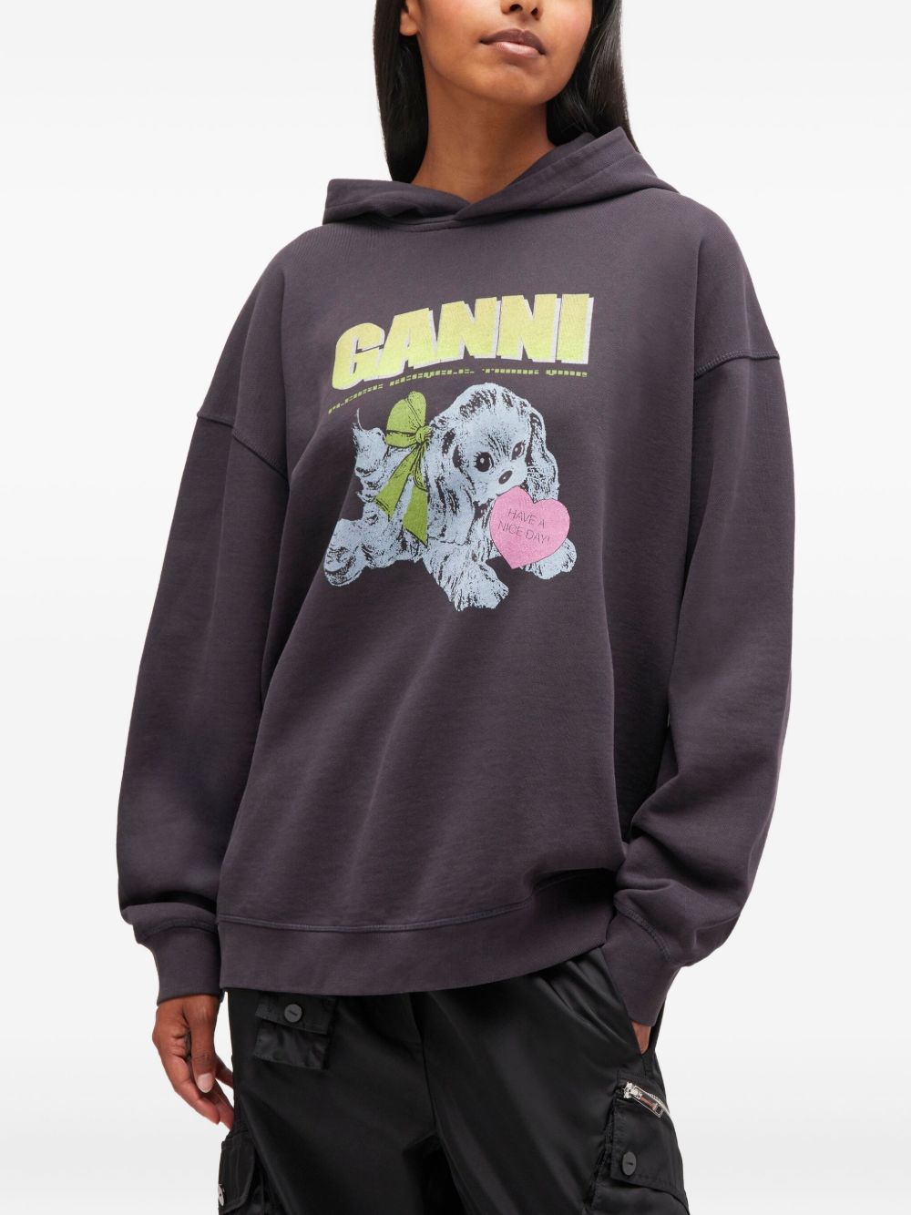 GANNI Cotton Sweatshirt for Women - FW25 Collection