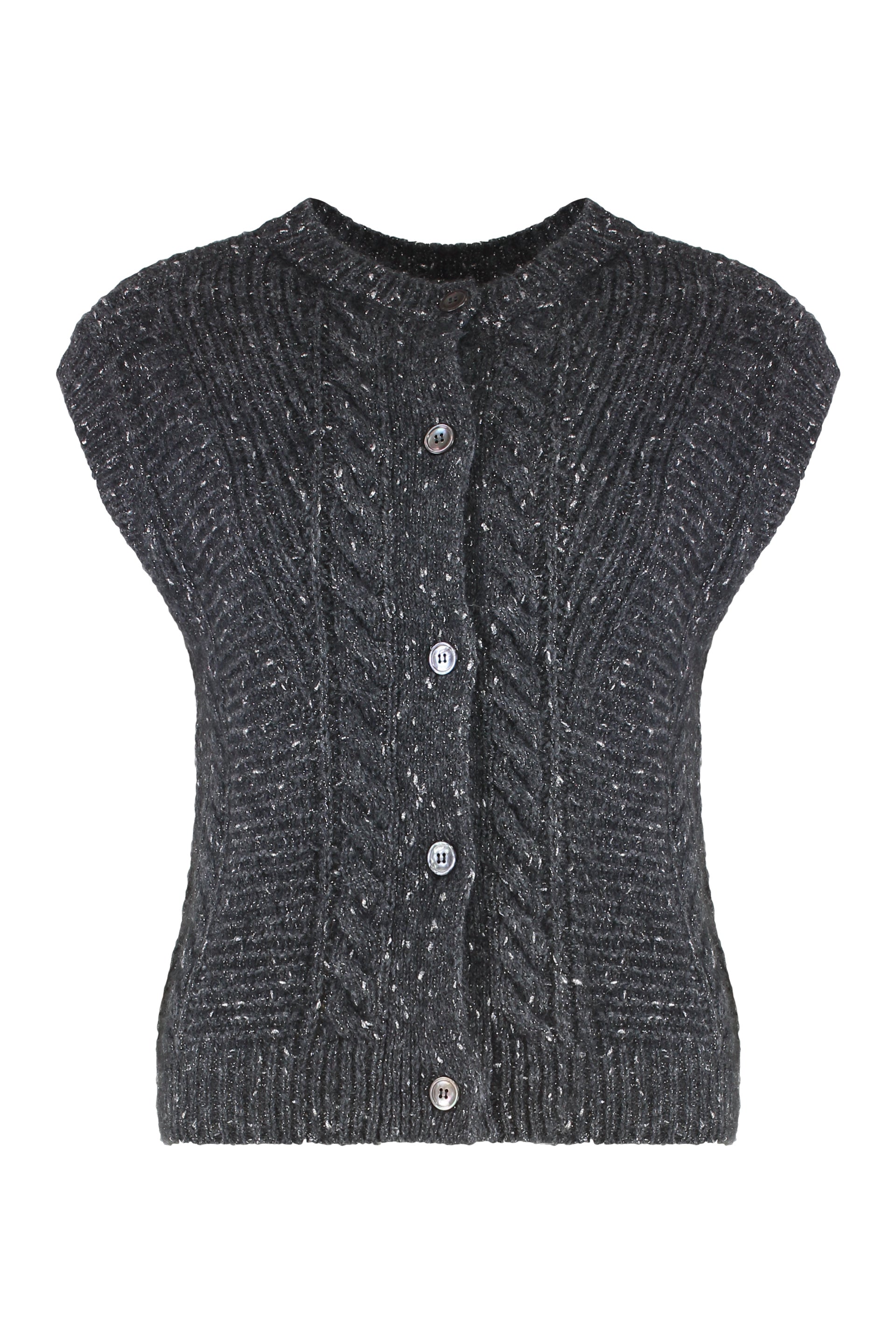 MAX MARA STUDIO Women's Taffy Sweater Vest with Buttons