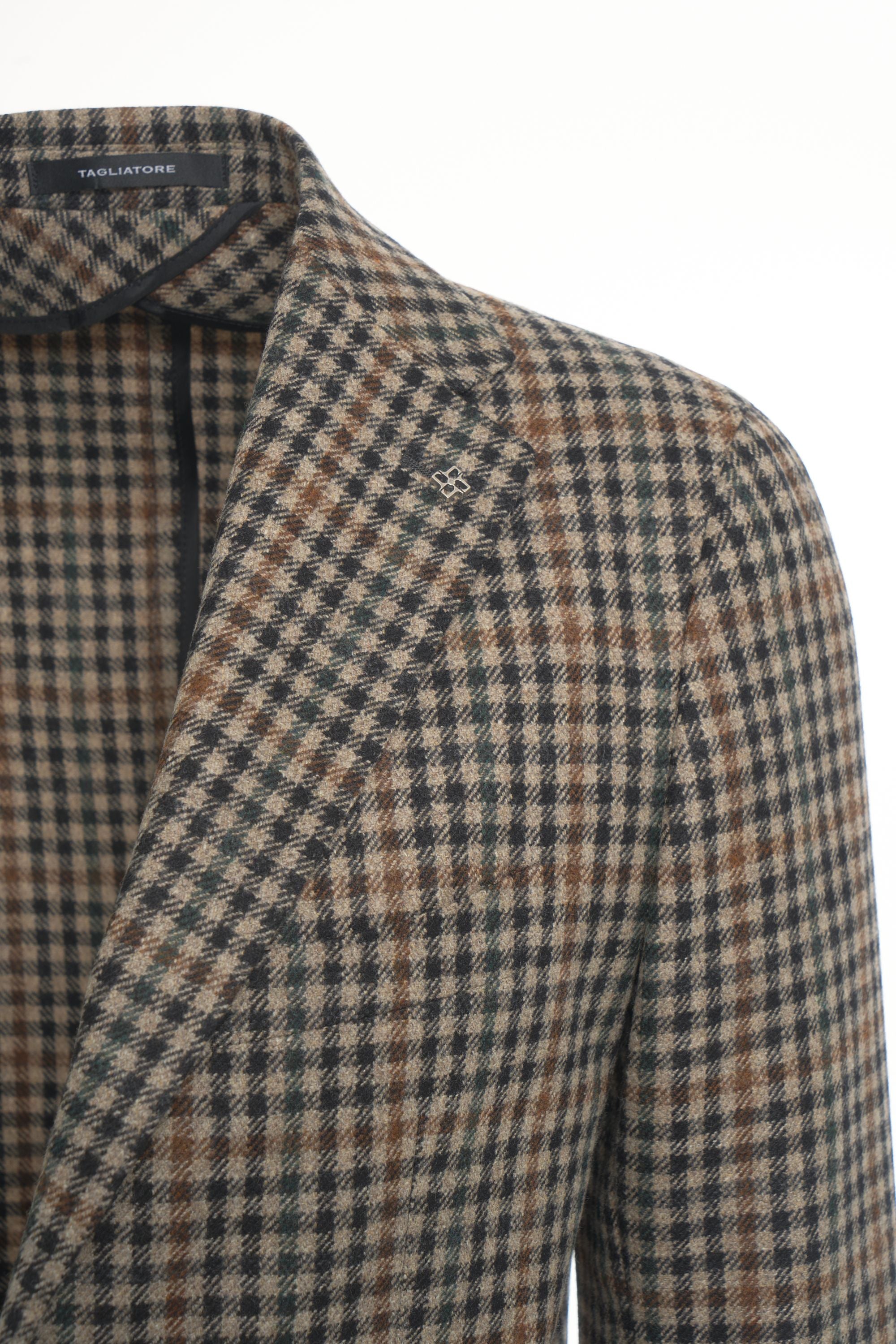 TAGLIATORE Sophisticated Check Pattern Blazer for Men
