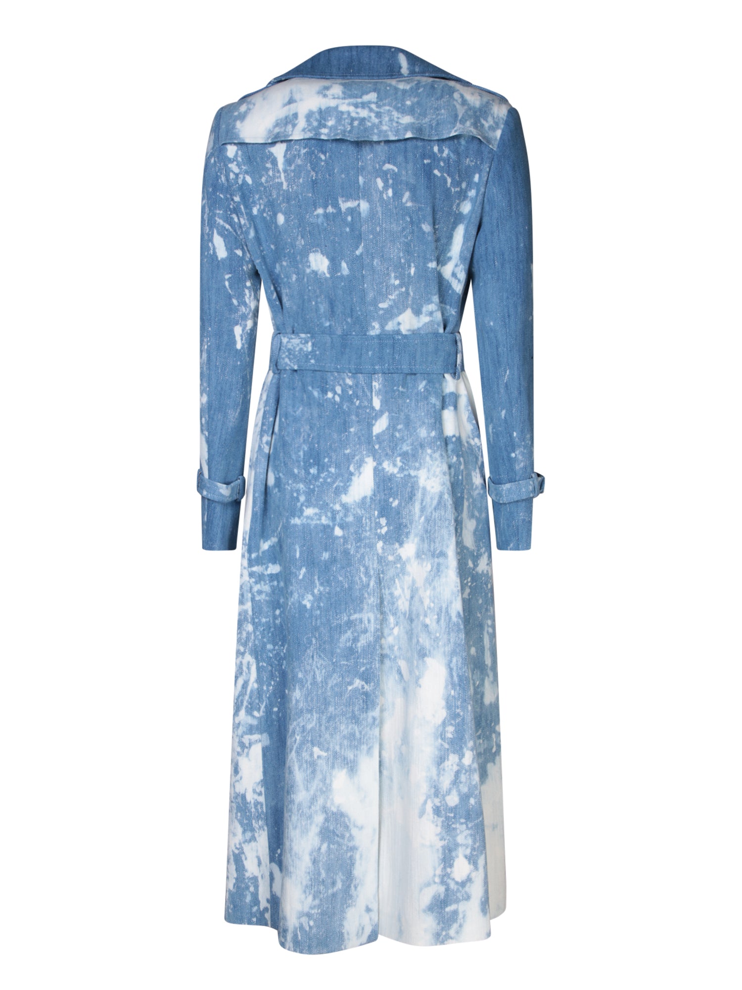 TAGLIATORE Double-Breasted Trench Coat with Waist Belt