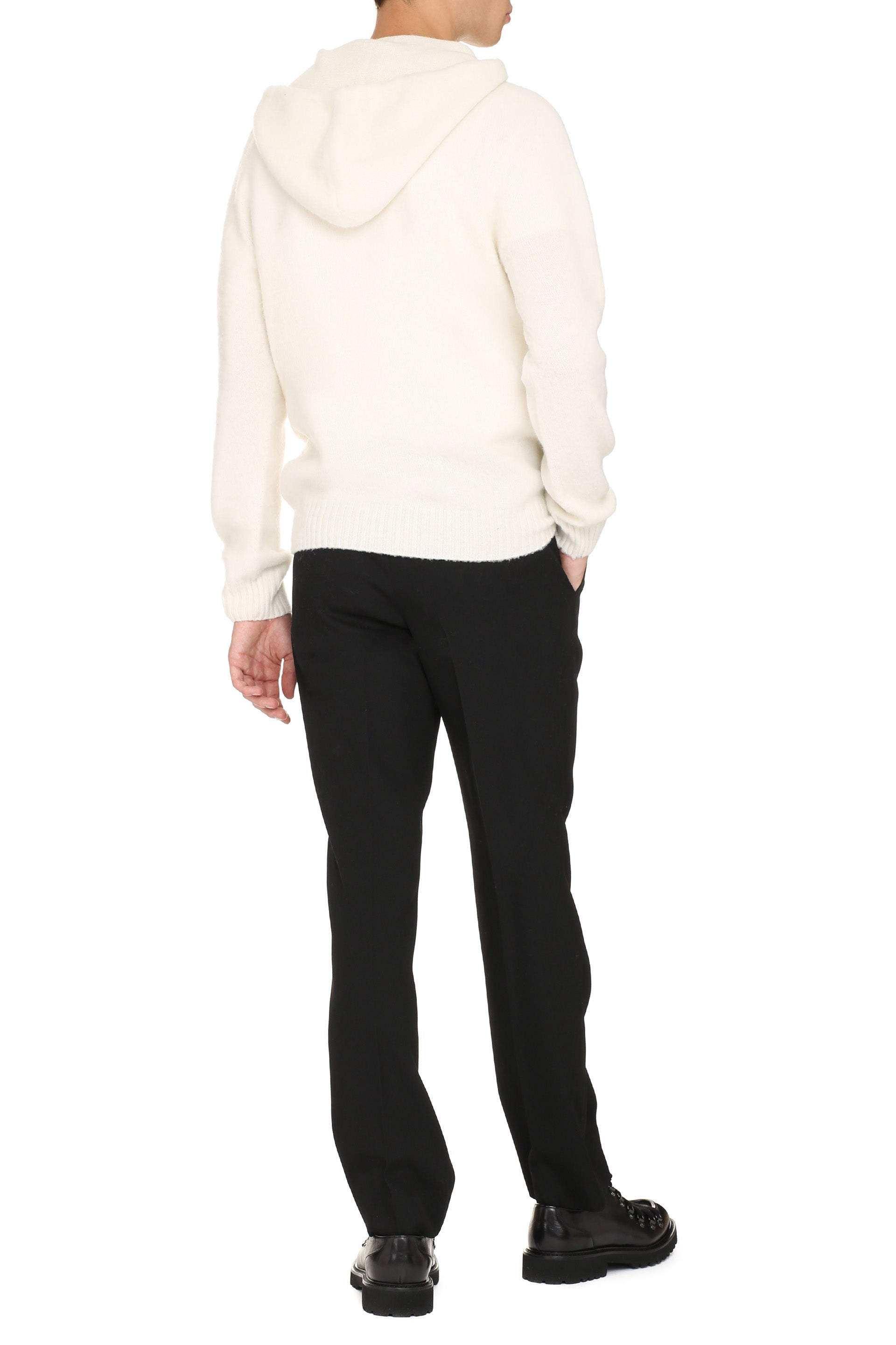 THE (ALPHABET) THE Knit Hoodie - Men's Stylish Comfort