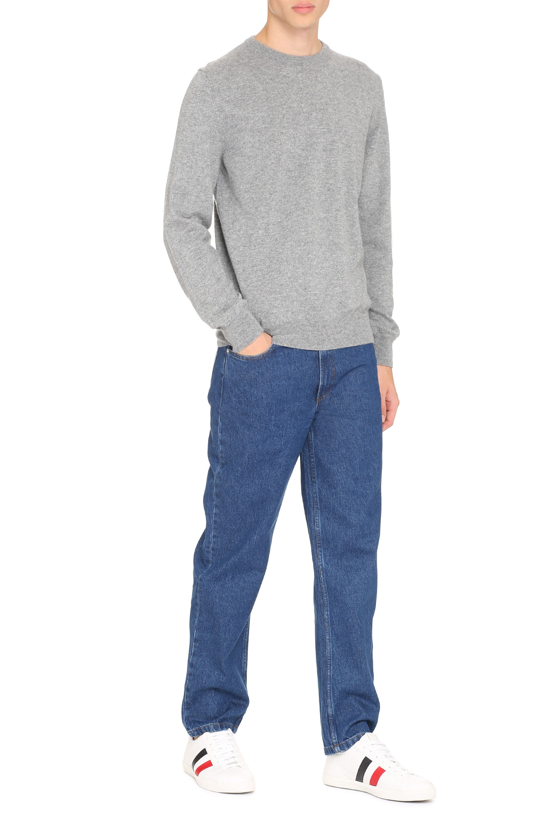 THE (ALPHABET) Cashmere Knit Sweater for Men