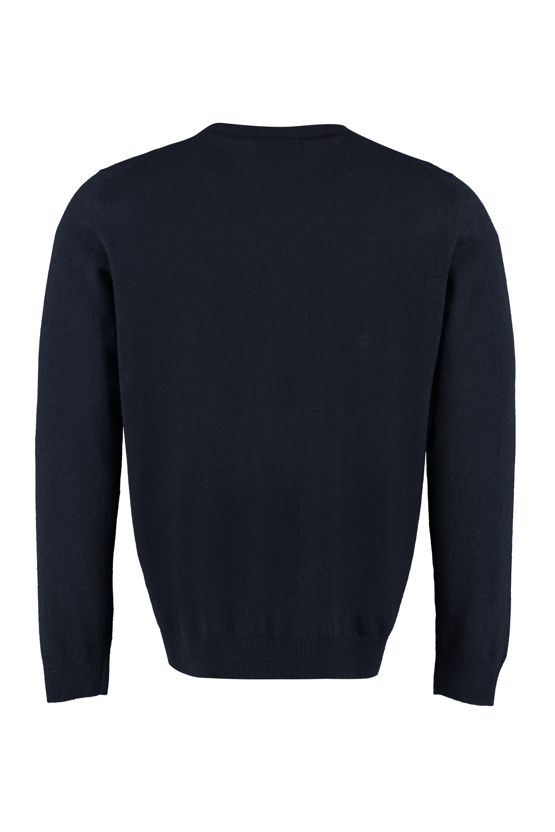 THE (ALPHABET) Cashmere Knit Sweater with Ribbed Edges