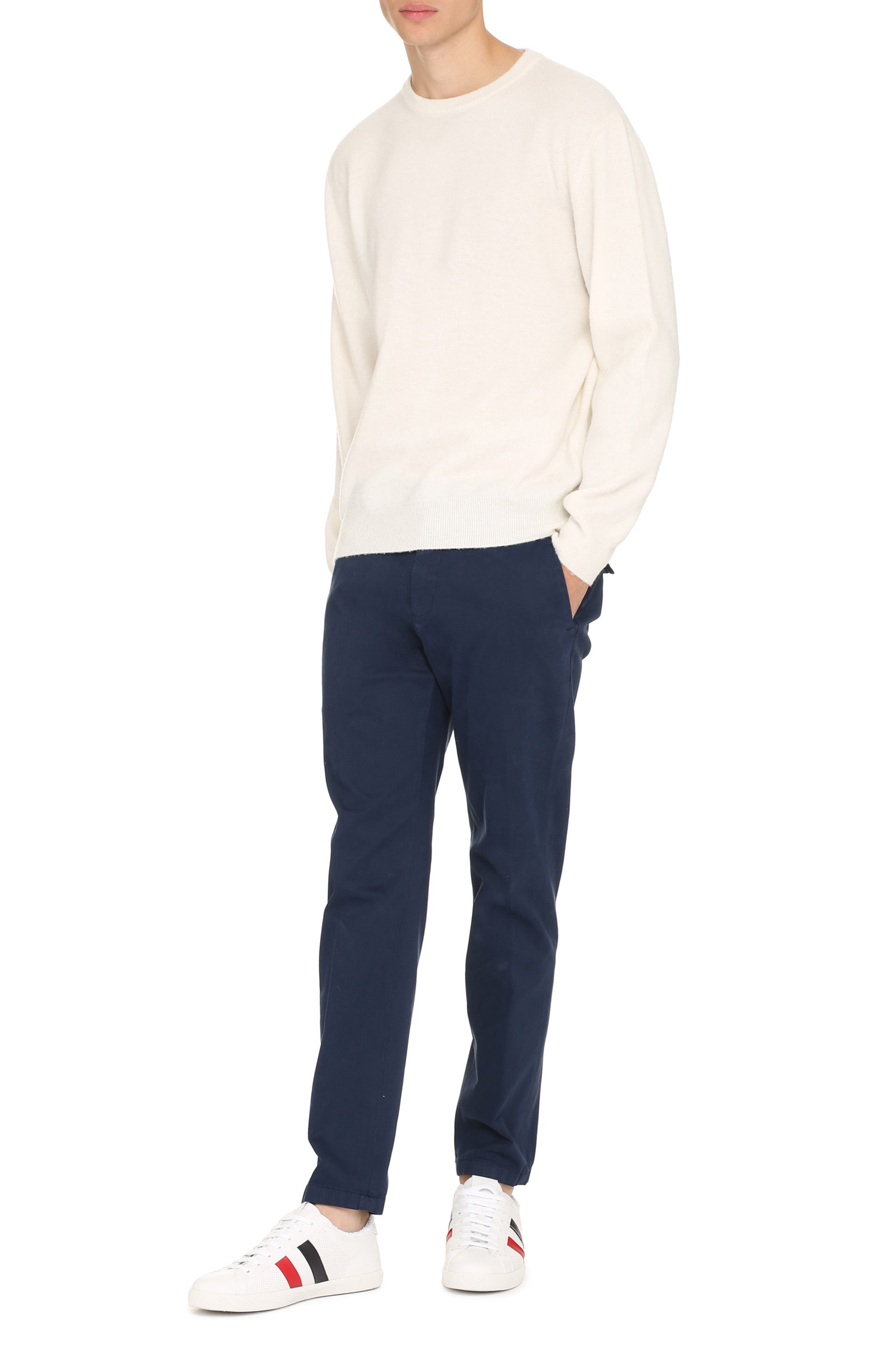 THE (ALPHABET) Wool-Cashmere Blend Crew-Neck Pullover