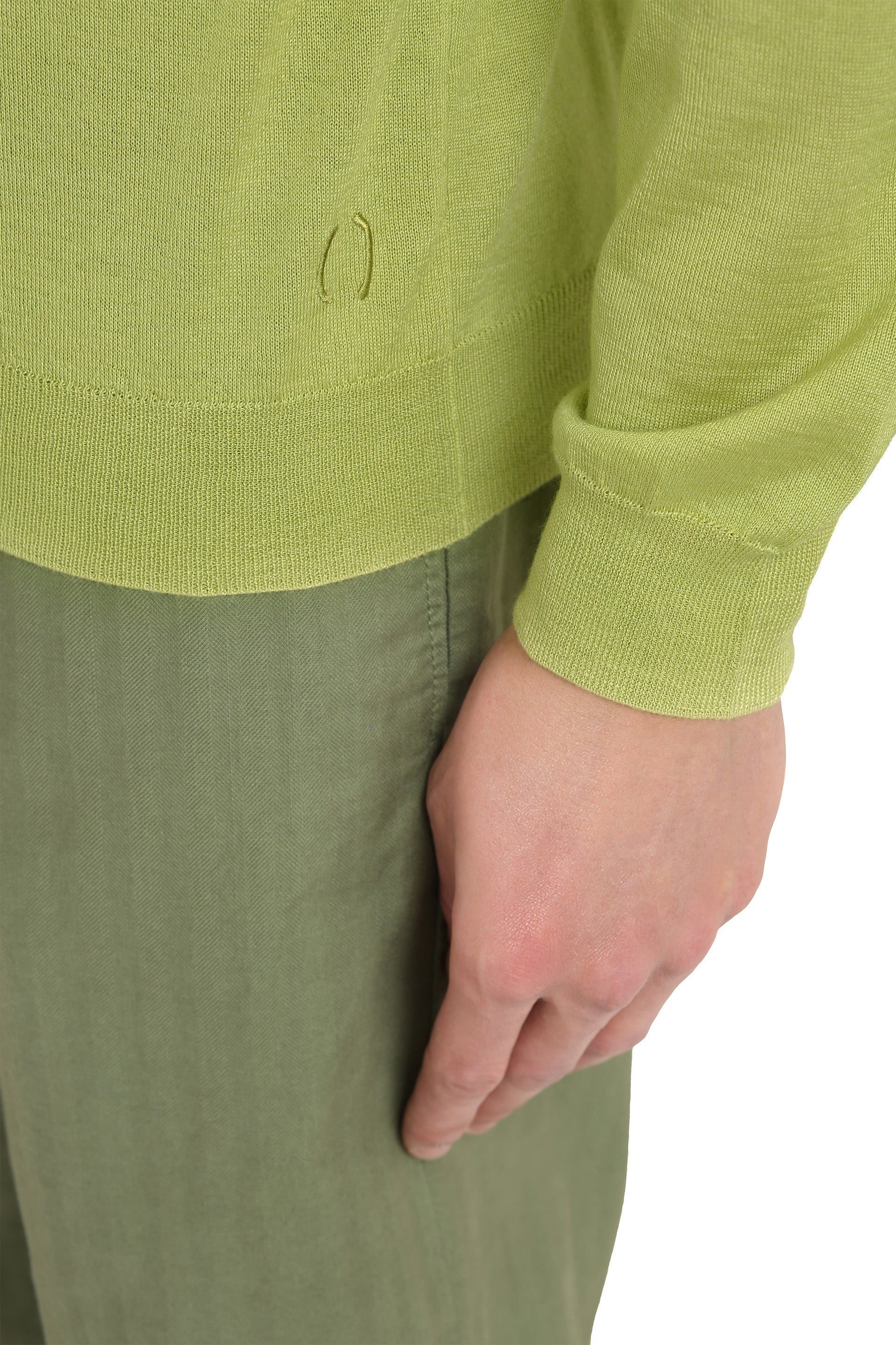 THE (ALPHABET) The Knit Cashmere-Silk Blend Sweater