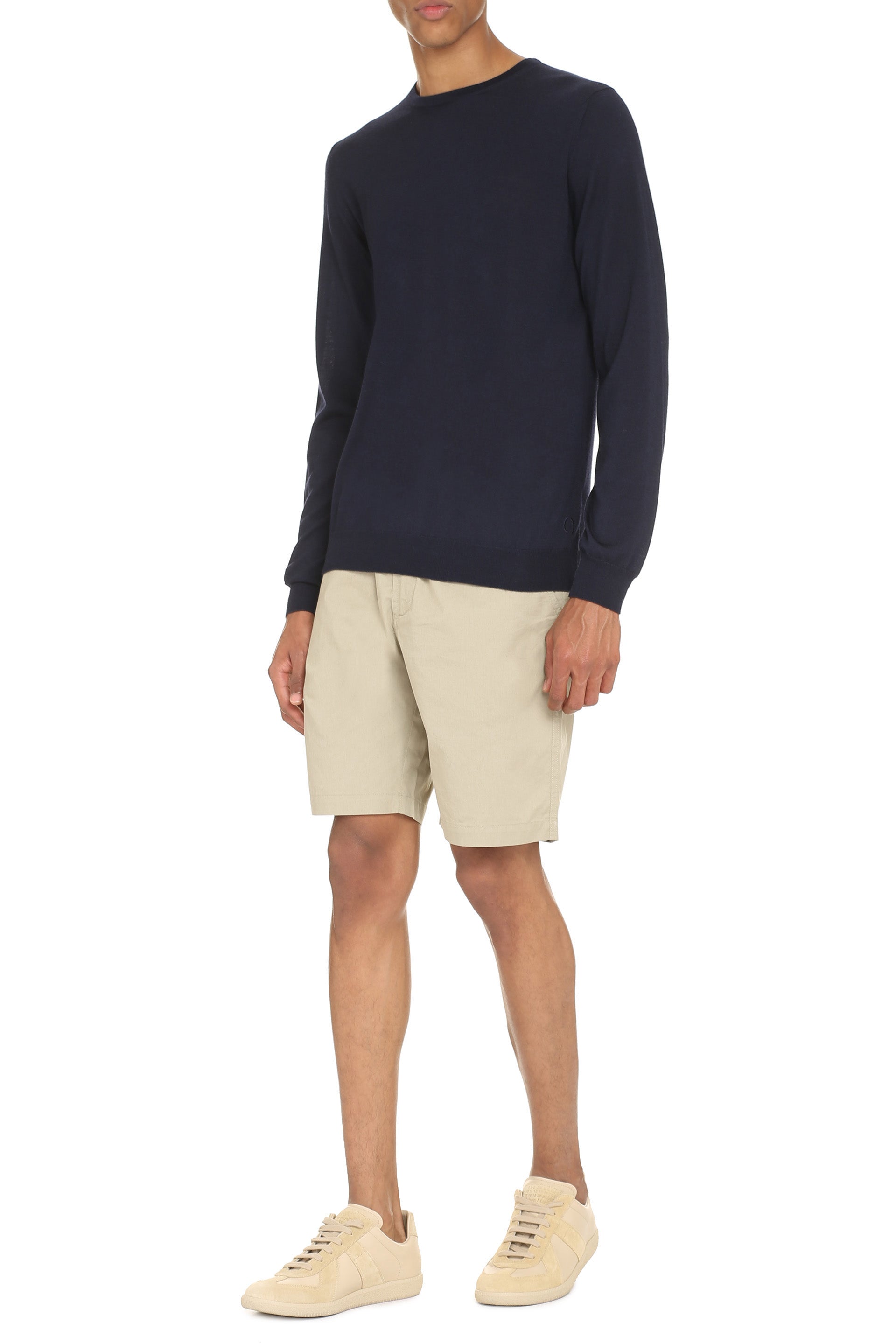 THE (ALPHABET) Crew-Neck Cashmere Sweater