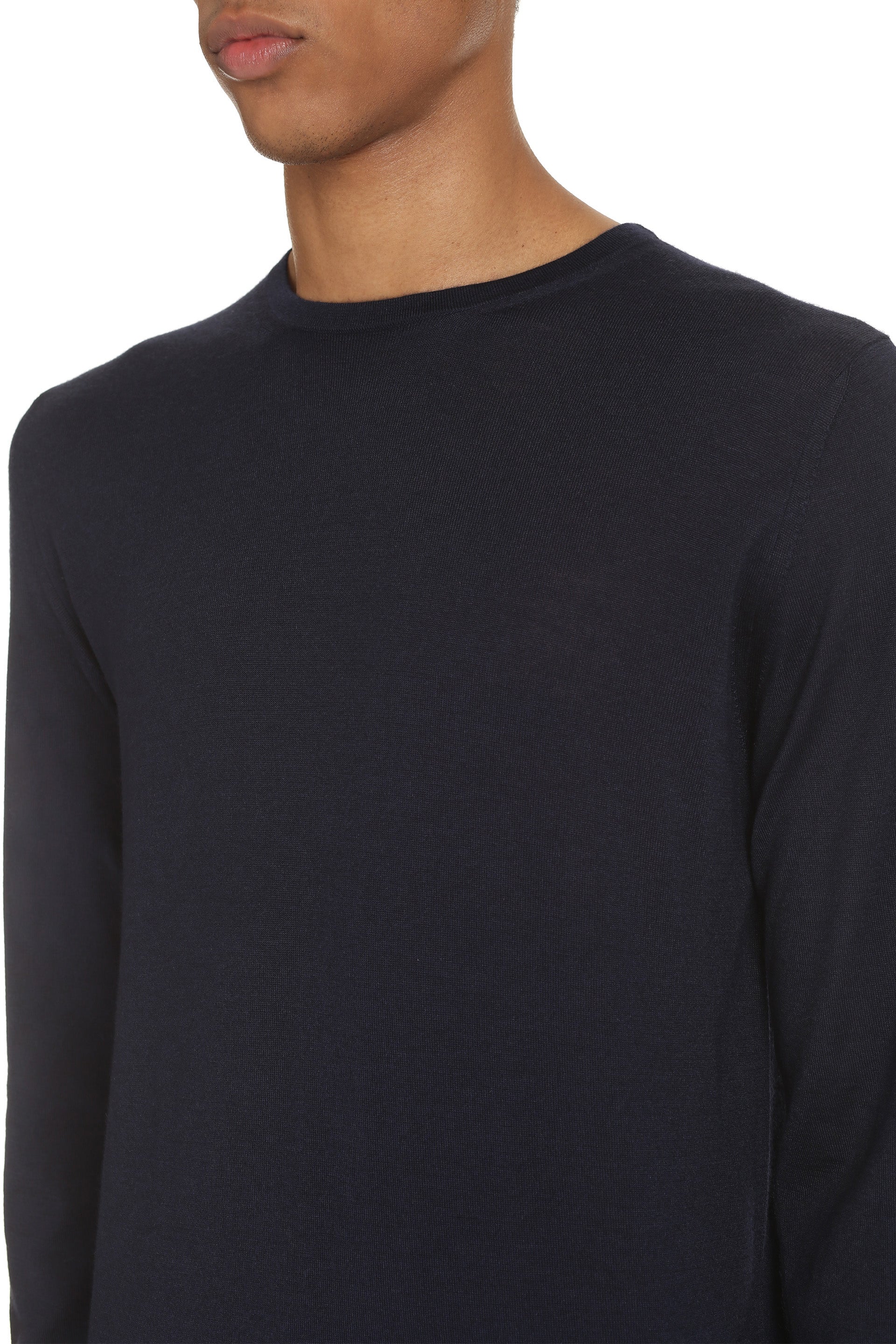 THE (ALPHABET) Crew-Neck Cashmere Sweater