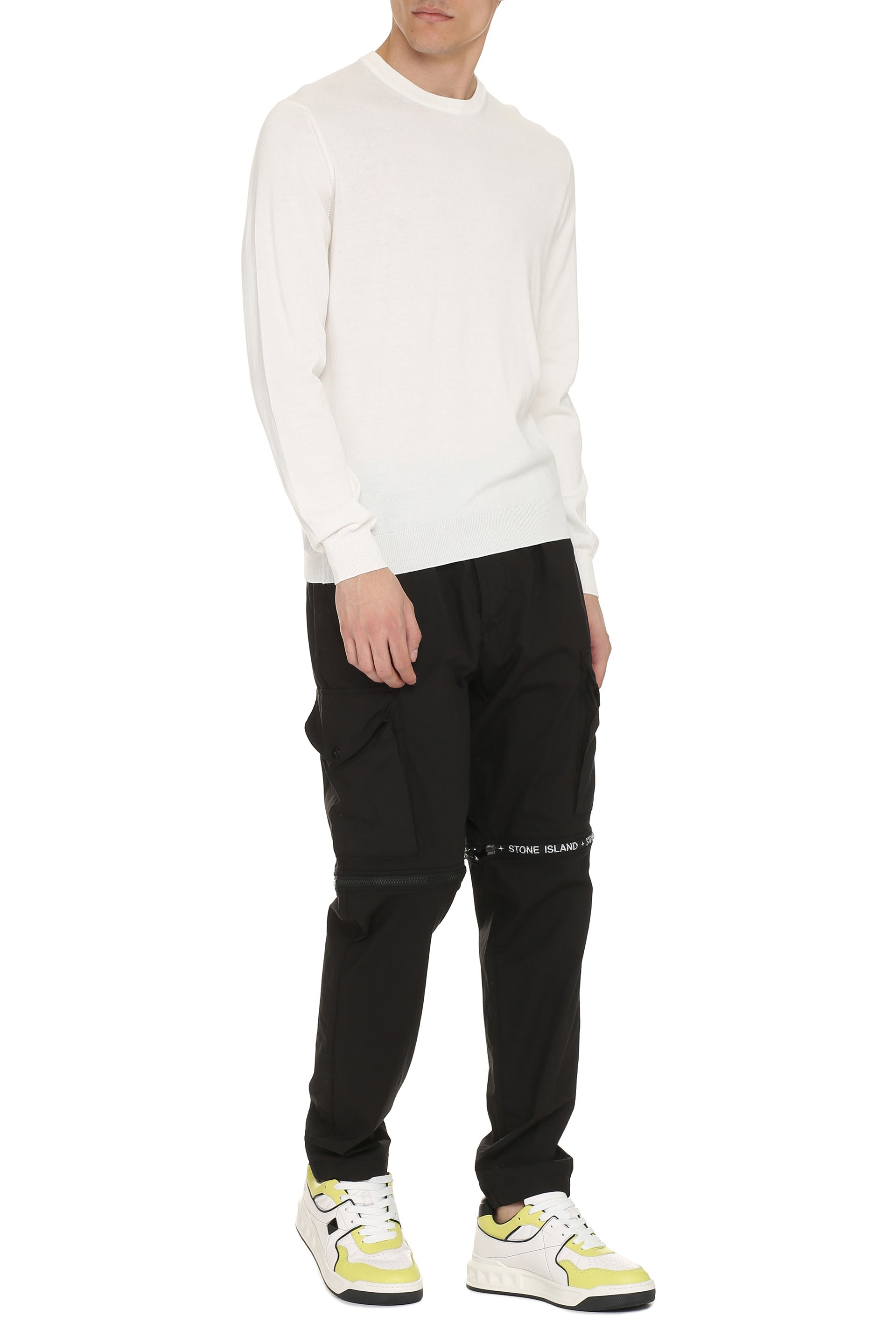 THE (ALPHABET) Classic Cotton Crew-Neck Sweater