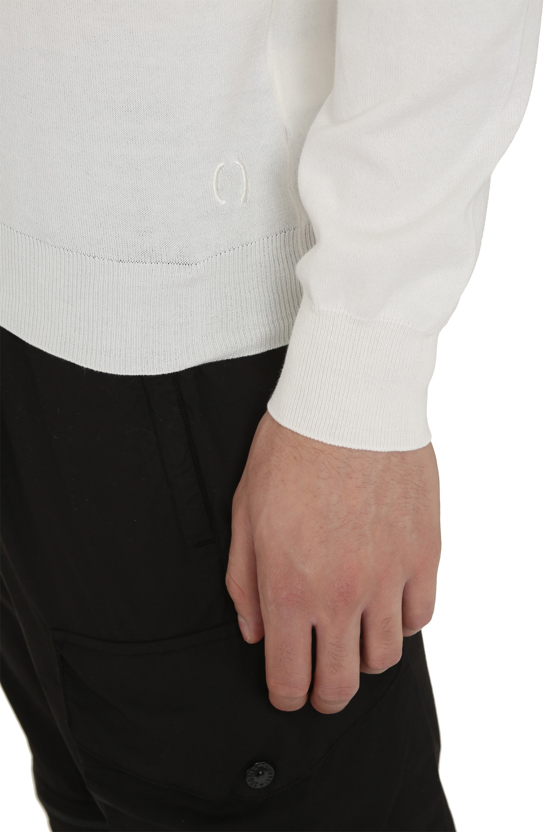 THE (ALPHABET) Classic Cotton Crew-Neck Sweater