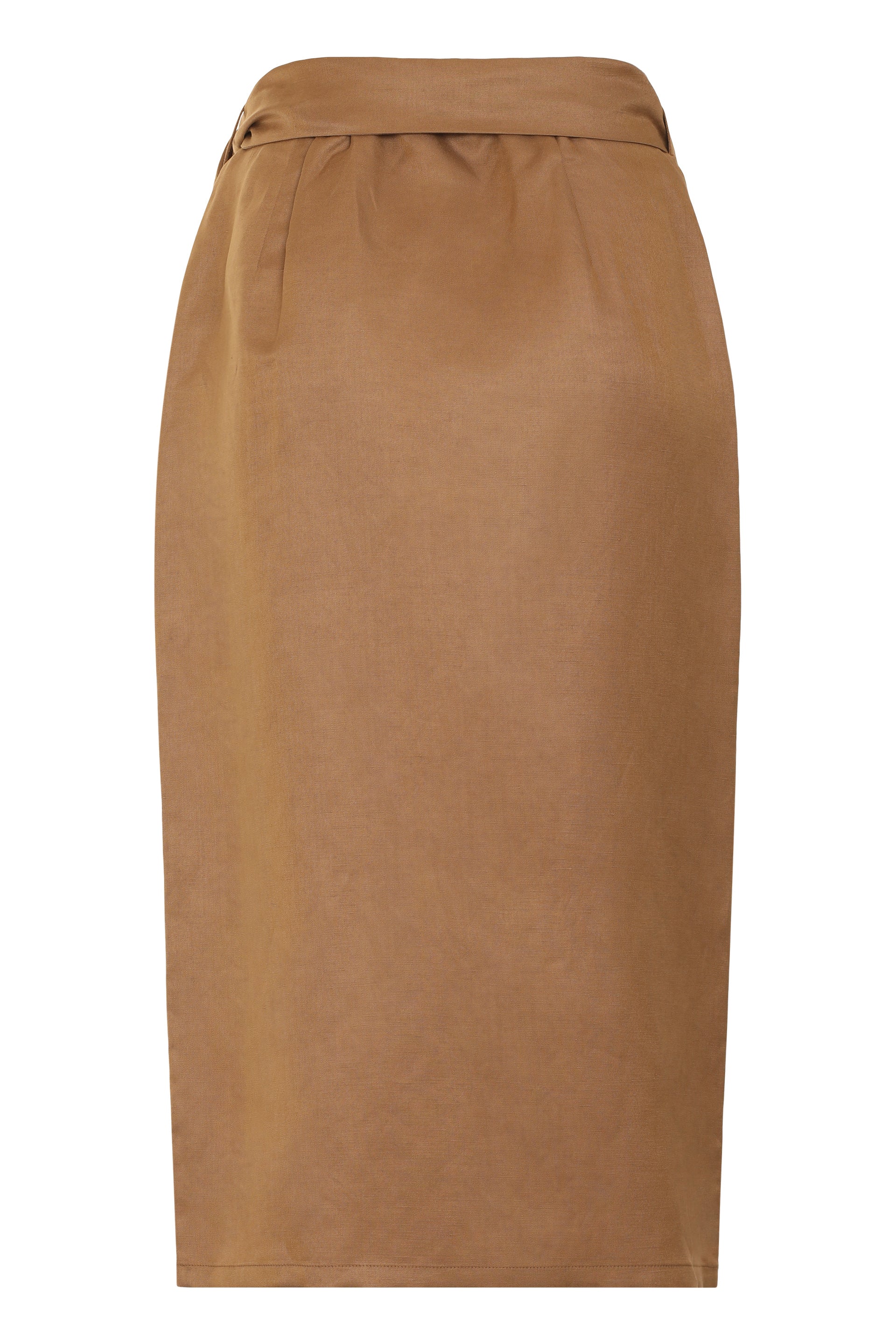 MAX MARA Linen and Silk Wrap Skirt