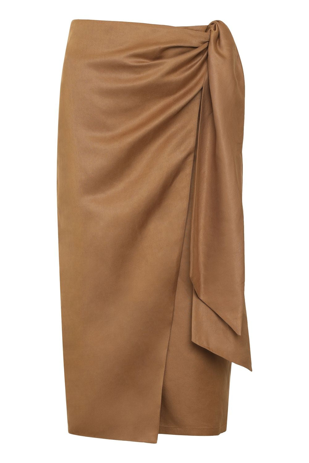 MAX MARA Linen and Silk Wrap Skirt - Women's