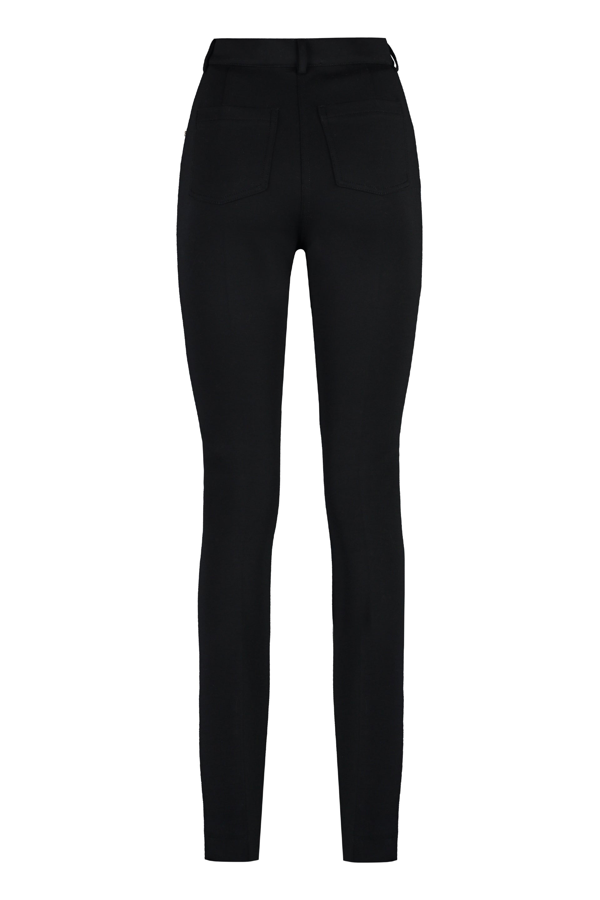 MAX MARA SPORTMAX Elegant Virgin Wool Trousers with Side Pockets