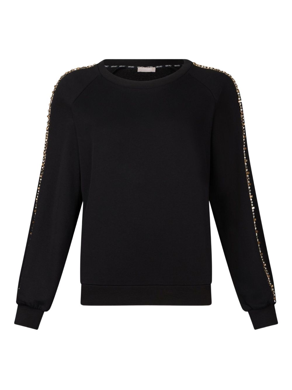 LIU JO Rhinestone Embellished Crewneck Sweater