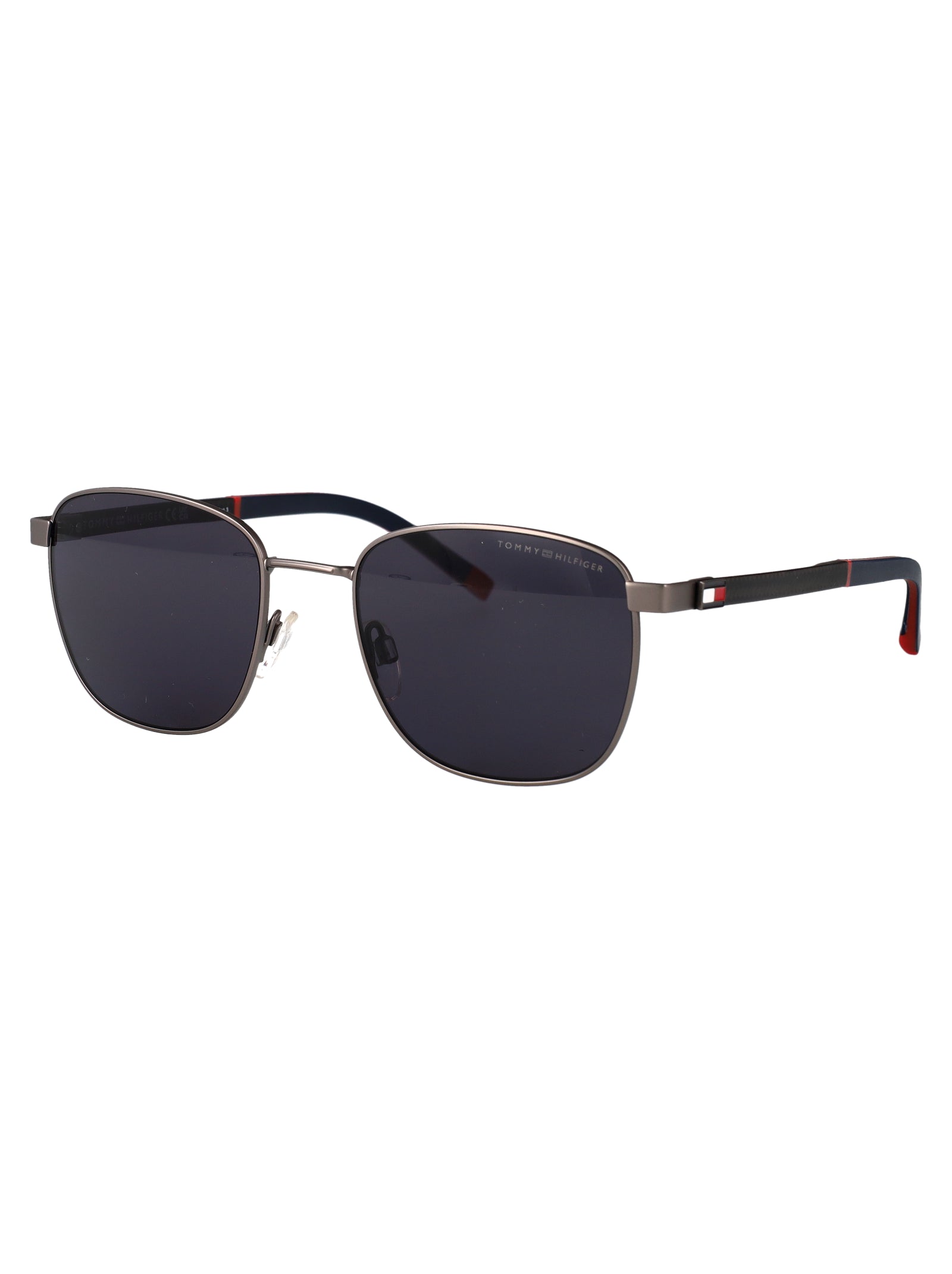 TOMMY HILFIGER Sleek Stainless Steel Sunglasses for Men
