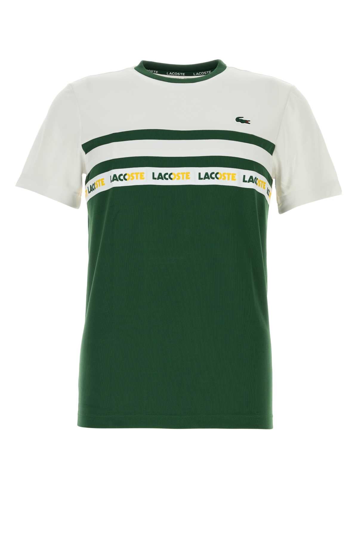 LACOSTE Men's Two-Tone Mini Polyester T-Shirt