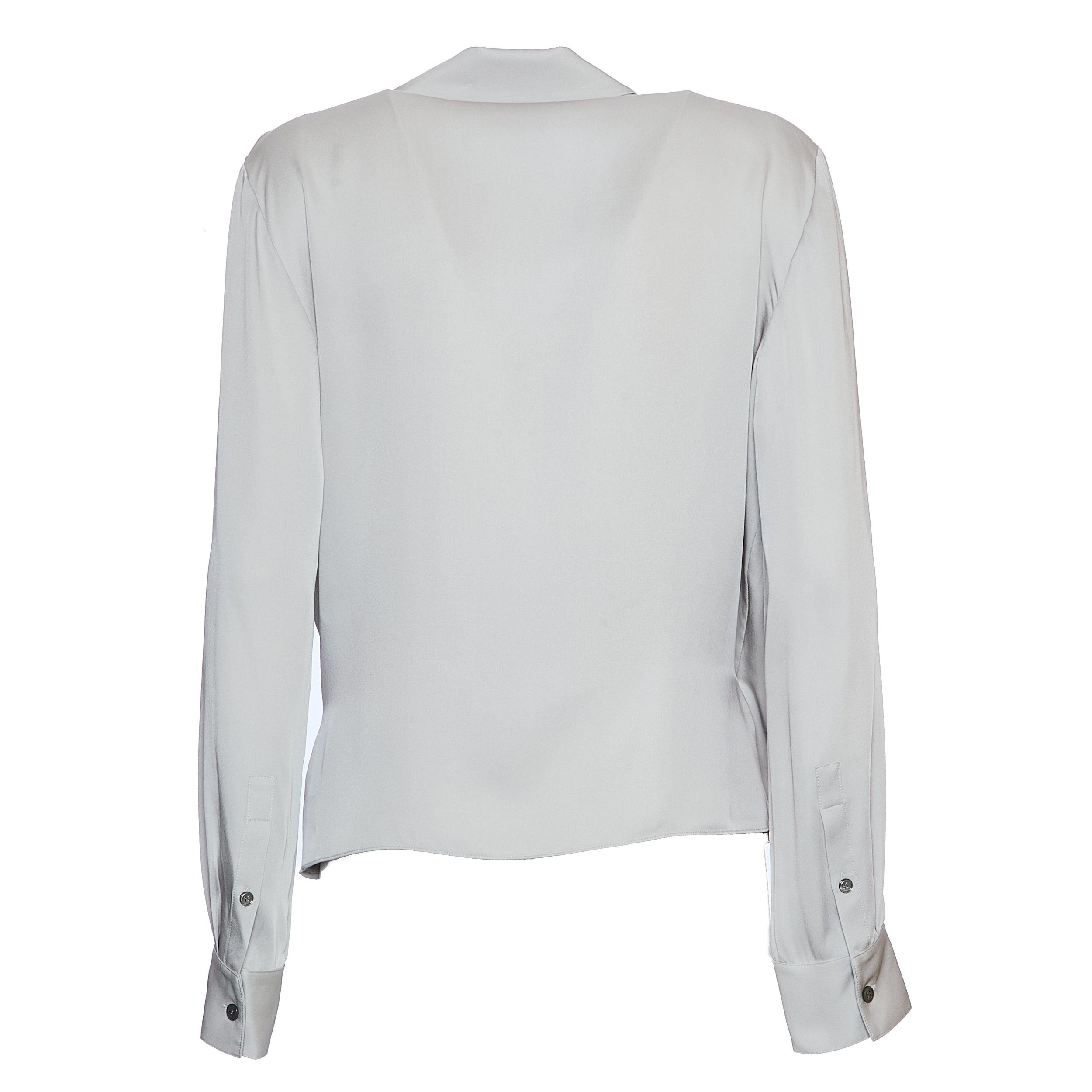 THEORY Elegant V-Neck Lapel Wrap Blouse for Women